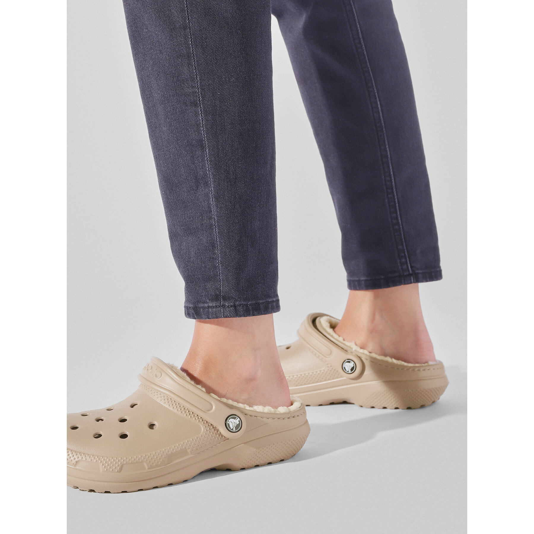 Чехли Crocs Crocs Classic Lined Clog 203591 Бежов