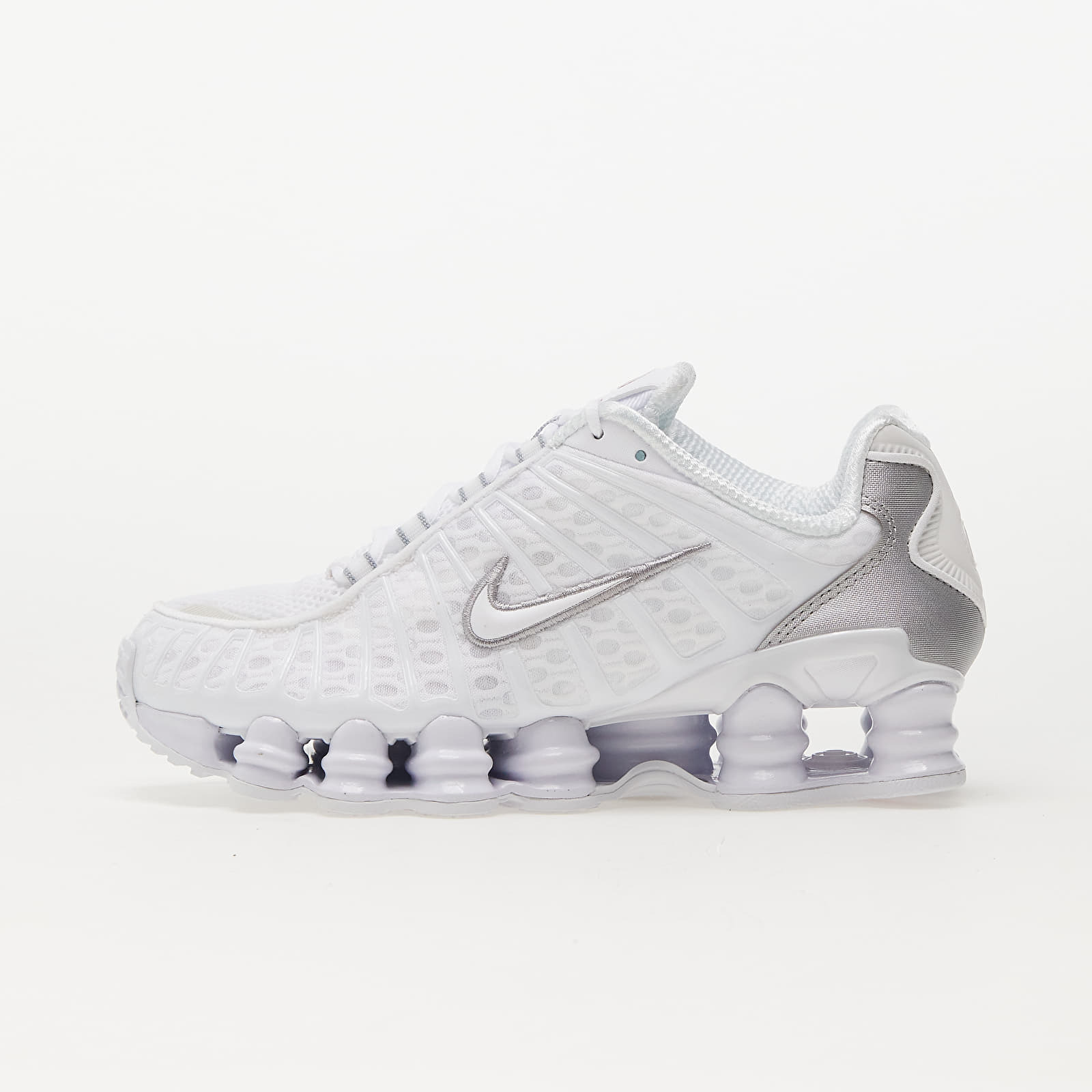 Nike W Shox Tl White/ White-Metallic Silver-Max Orange