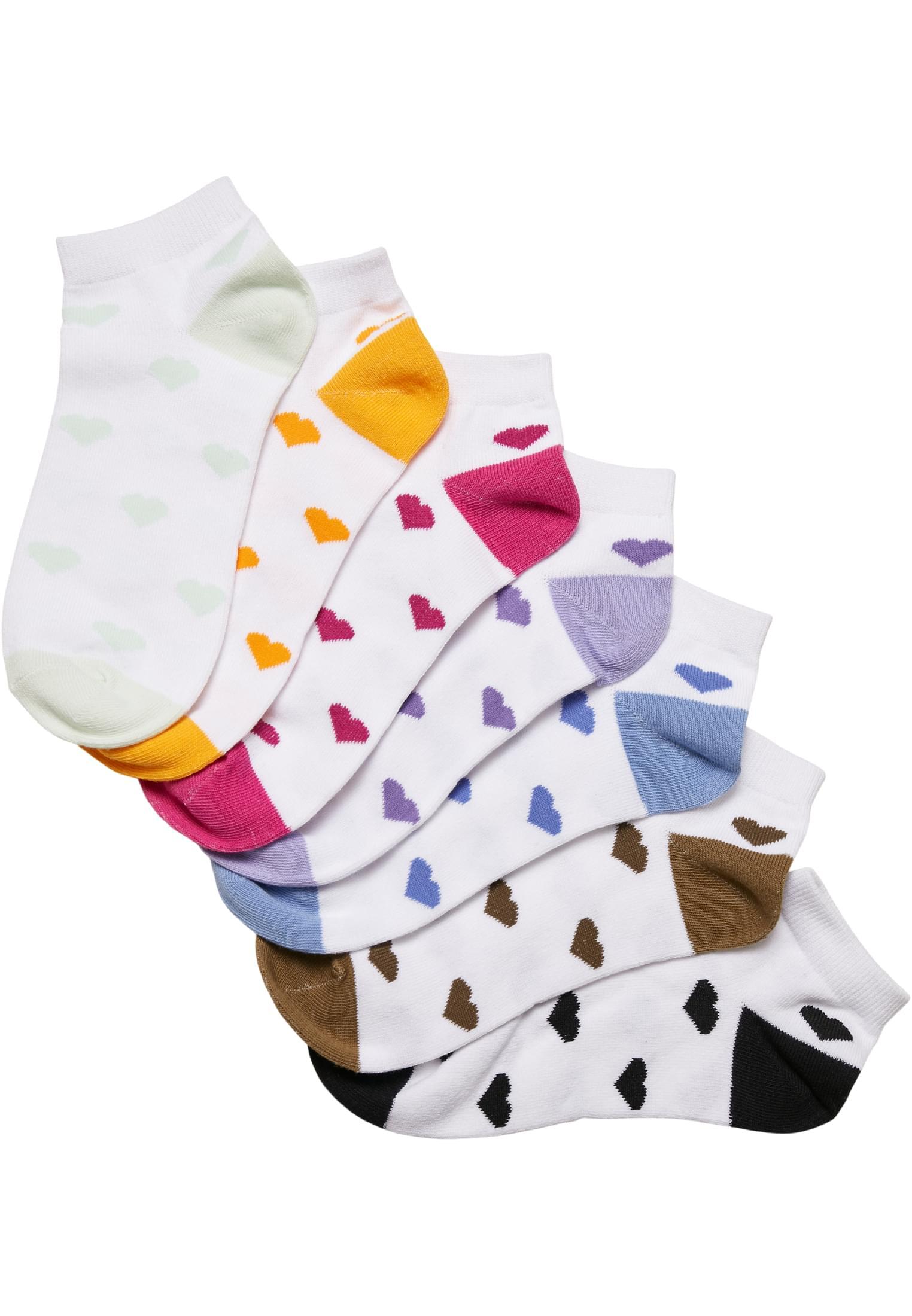 Urban Classics Sneaker socks made of recycled yarn Heart 7-Pack multicolor