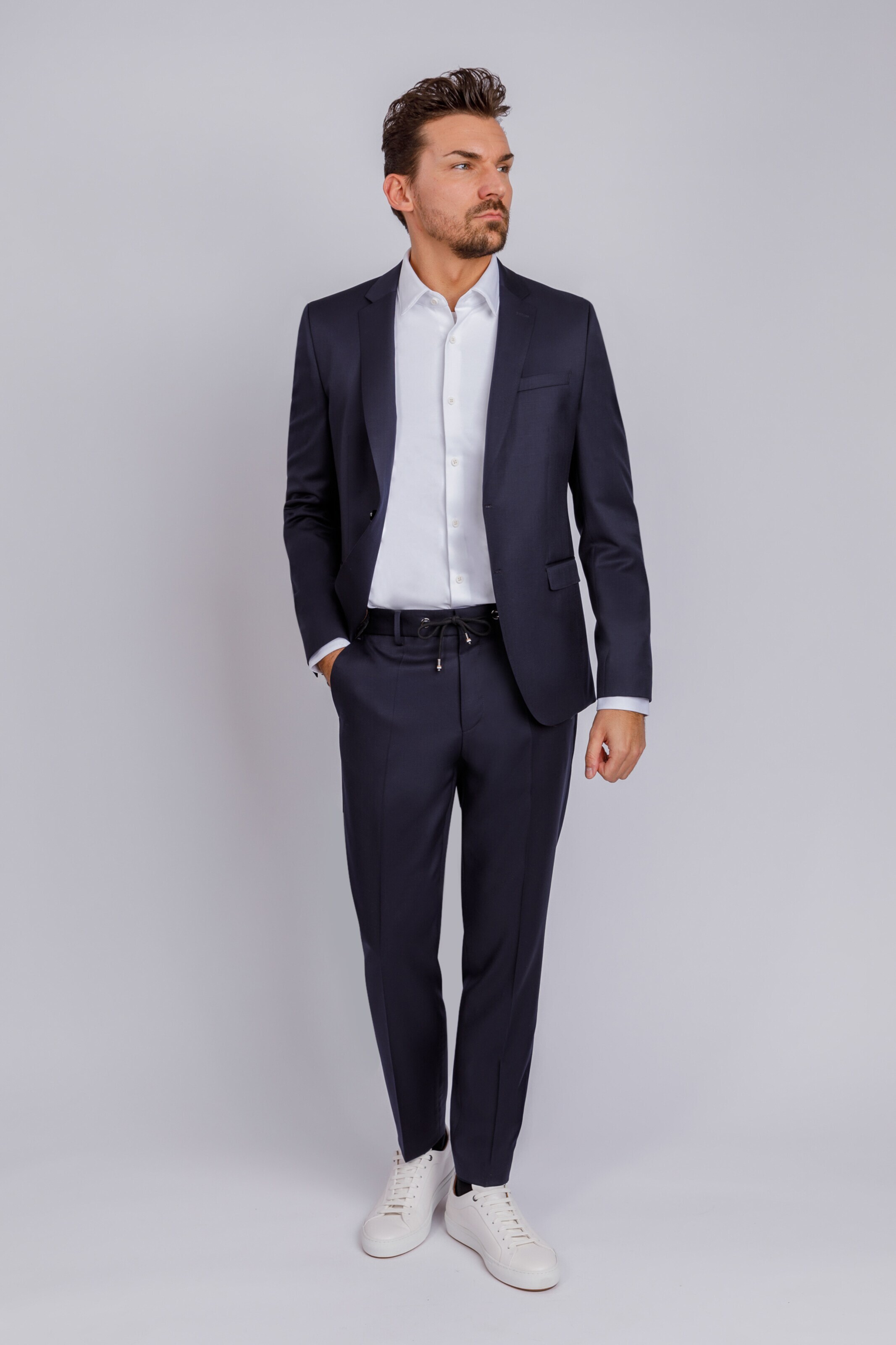 BOSS Сако 'H-Reymond-B1' нейви синьо