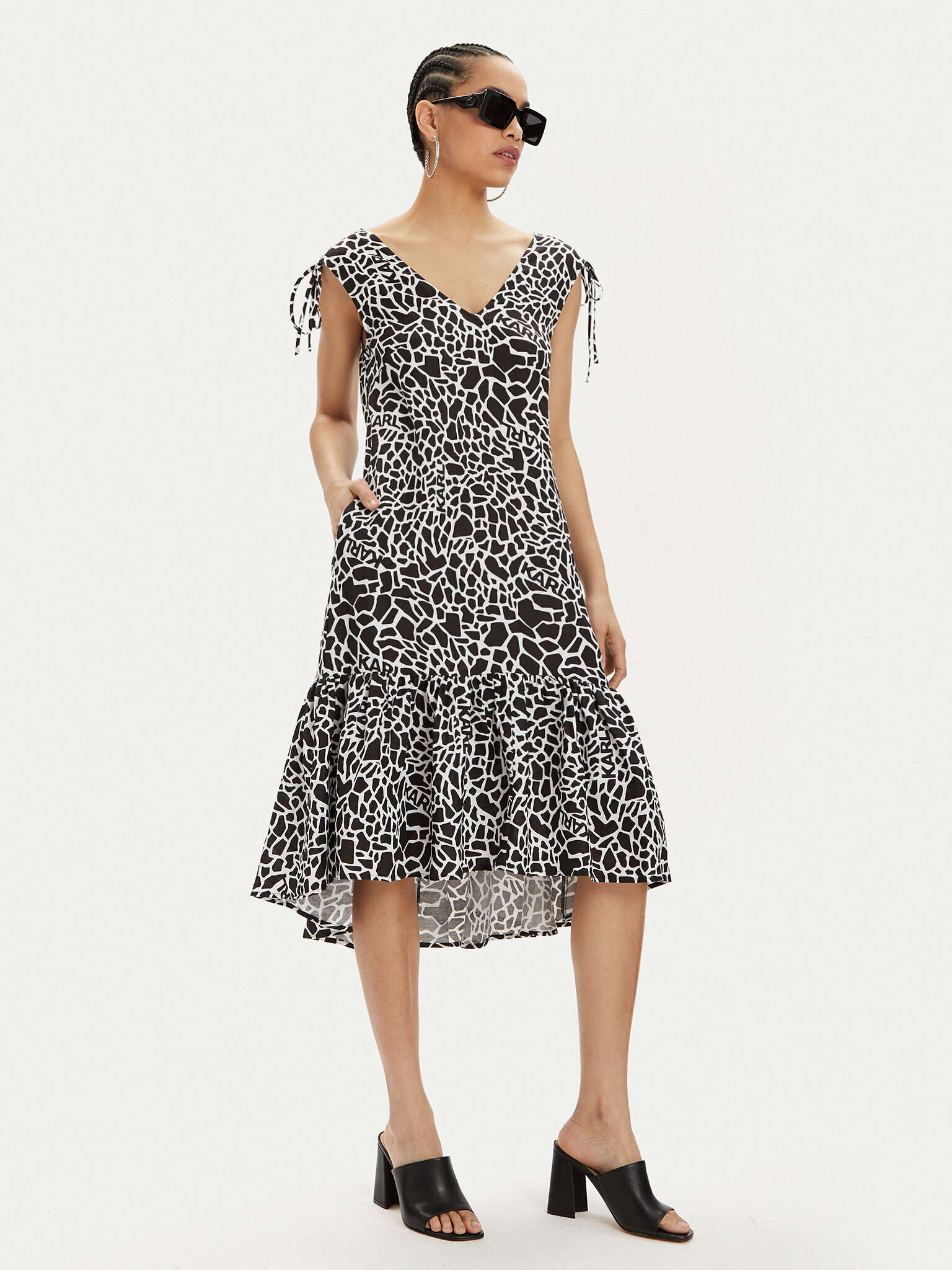 Лятна рокля KARL LAGERFELD