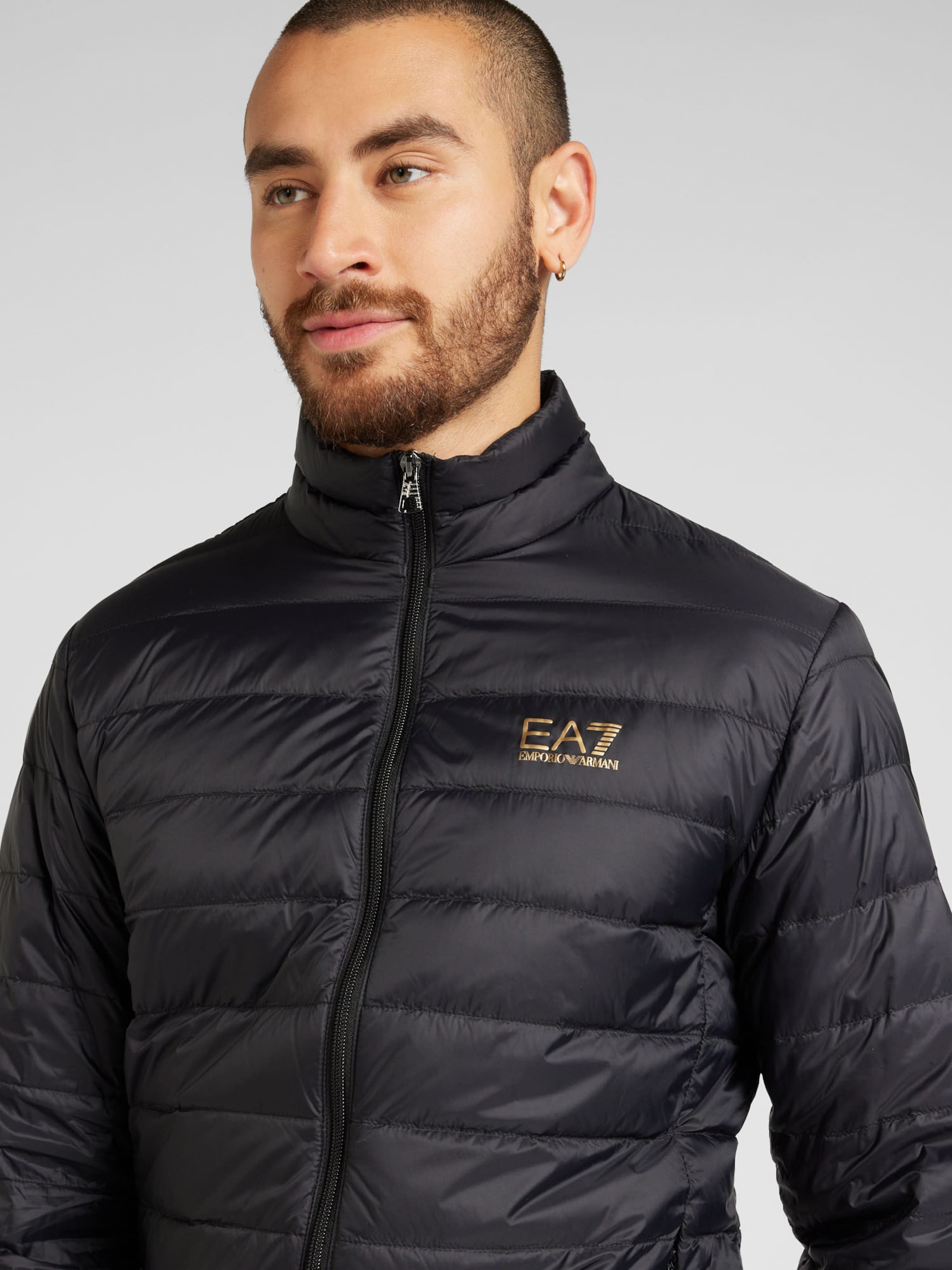 EA7 Emporio Armani Зимно яке злато / черно