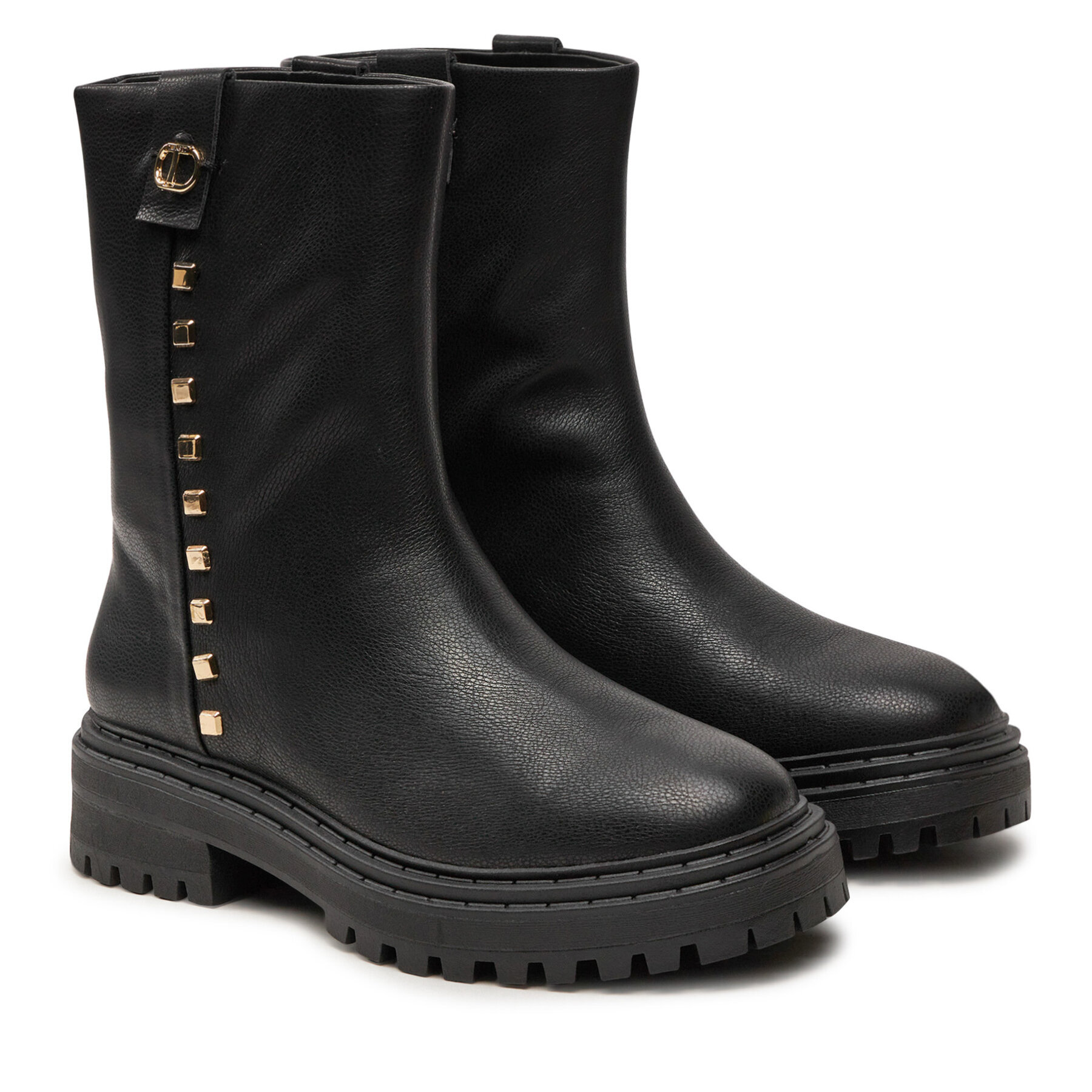 Боти TWINSET Biker 242TCP074 Черен