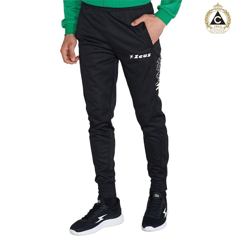 ZEUS Teams Мъжки Тренировъчен Панталон SLAVIA Zeus Pantalone Enea Nero/Dark Grey