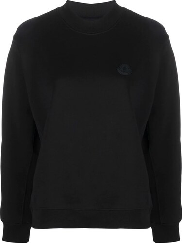Moncler logo-patch sweatshirt - Black 