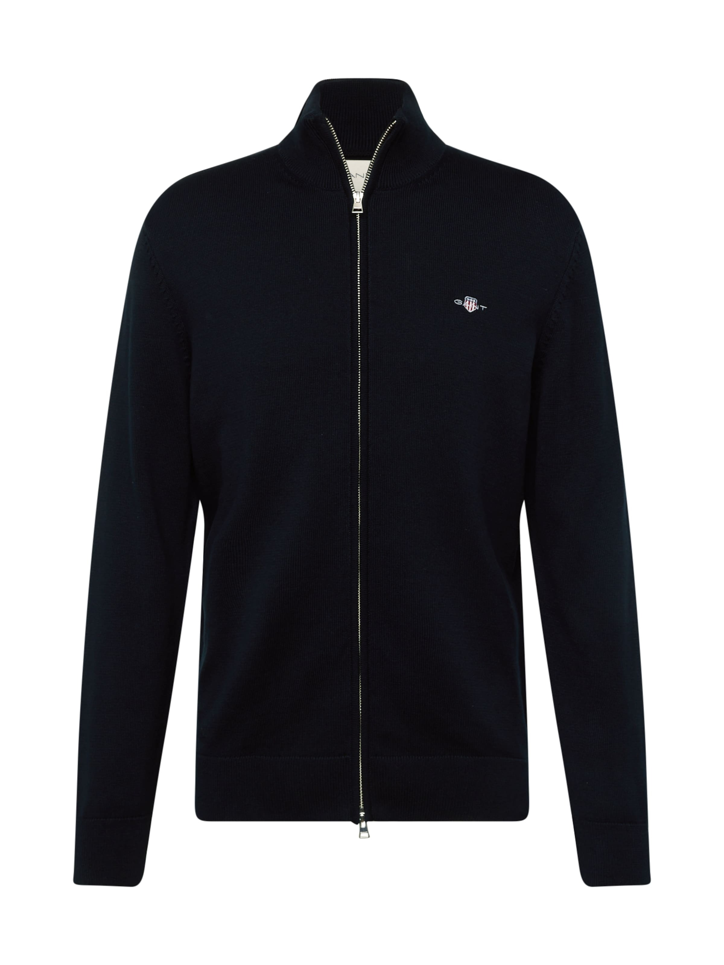 GANT Плетена жилетка черно