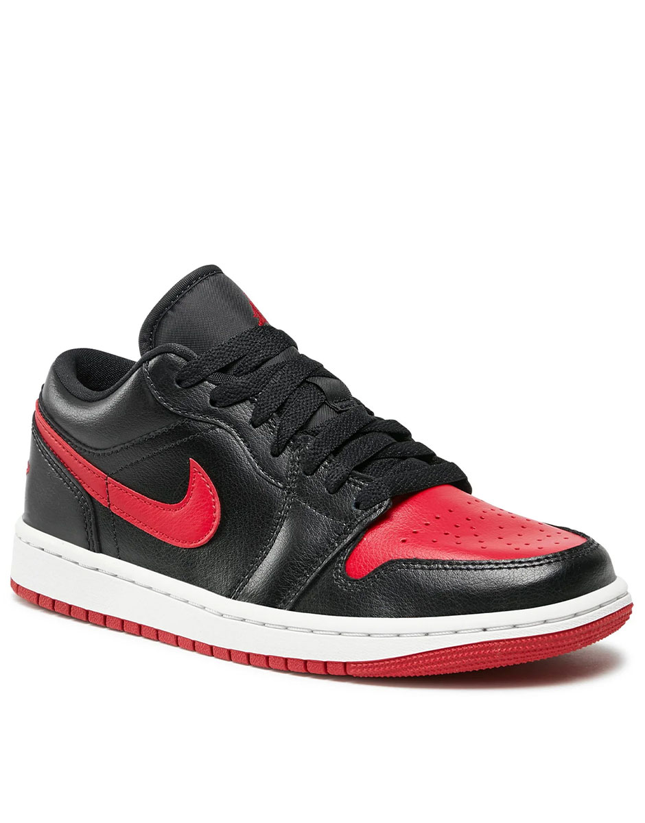 NIKE Air Jordan 1 Low Shoes Black/Red