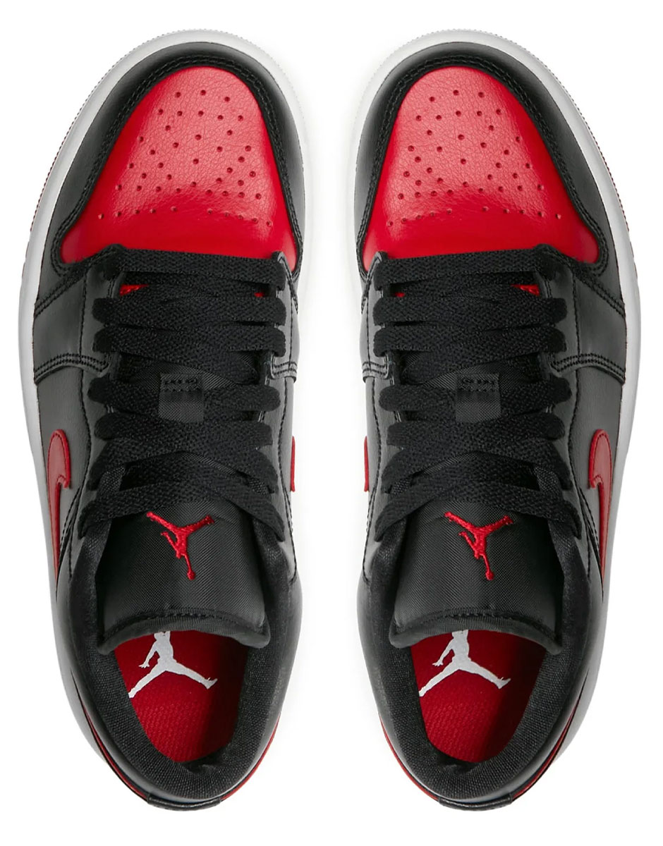 NIKE Air Jordan 1 Low Shoes Black/Red