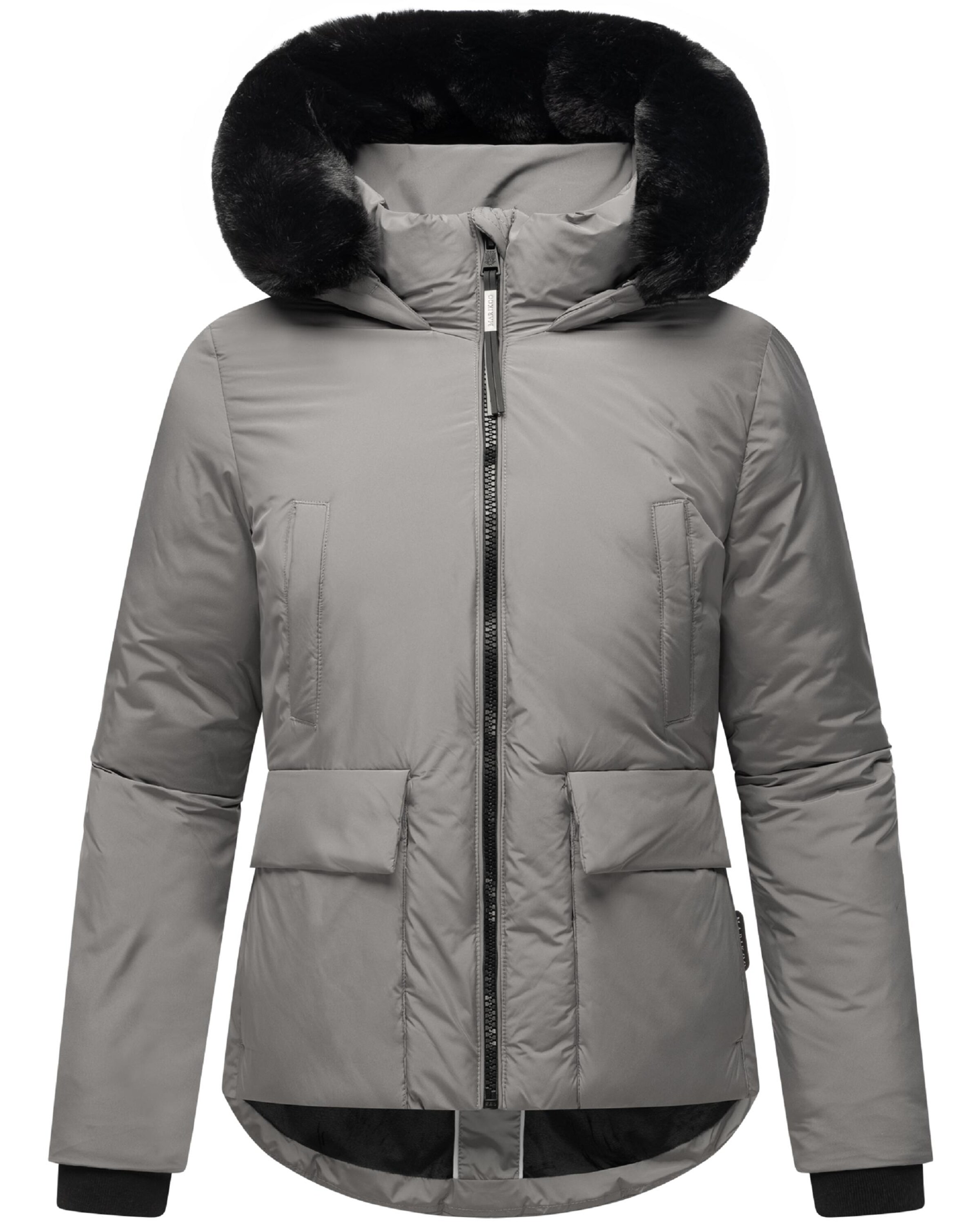 MARIKOO Зимно яке сиво / черно