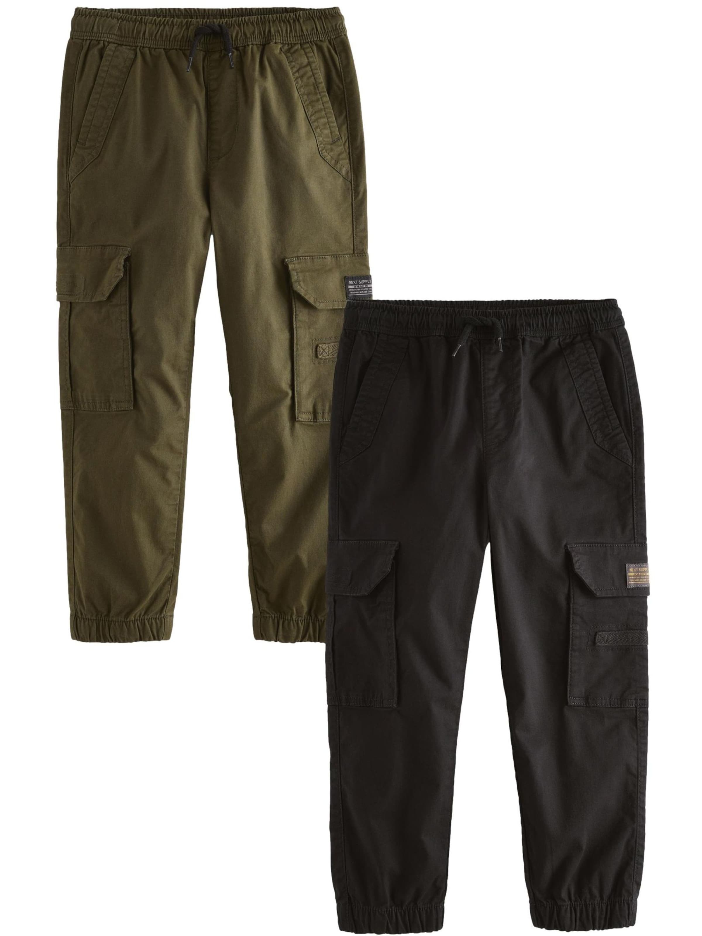 Next Панталон маслина / черно