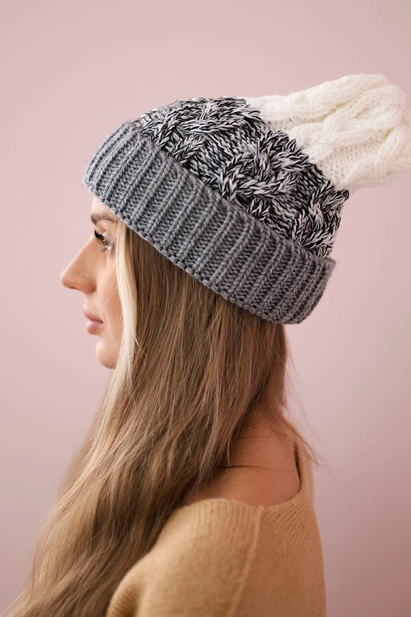 Kesi Women's cap Samara K346 gray+black