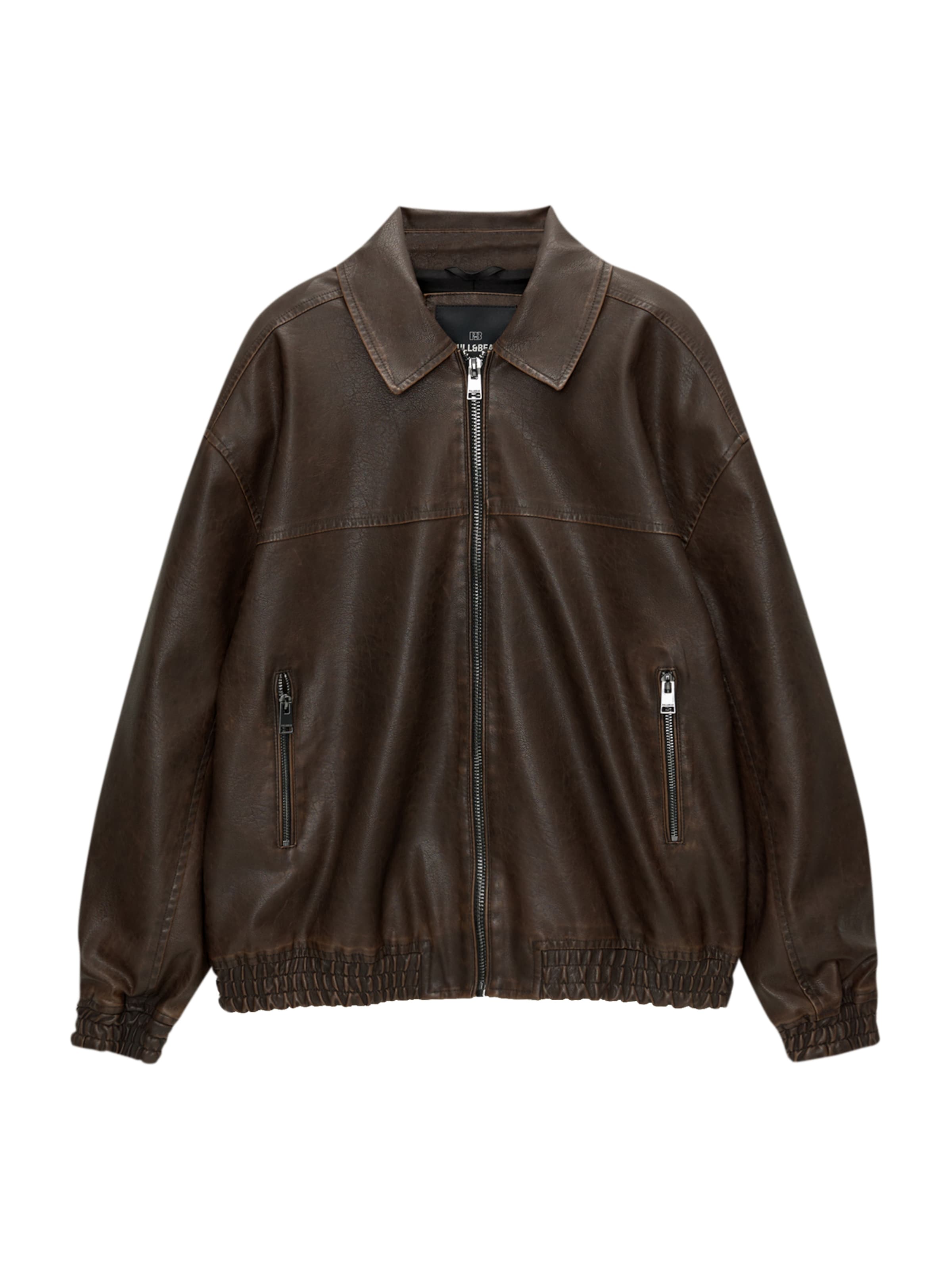 Pull&Bear Преходно яке тъмнокафяво