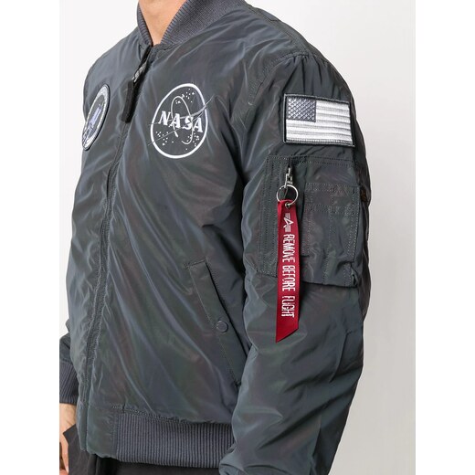 grey nasa bomber jacket