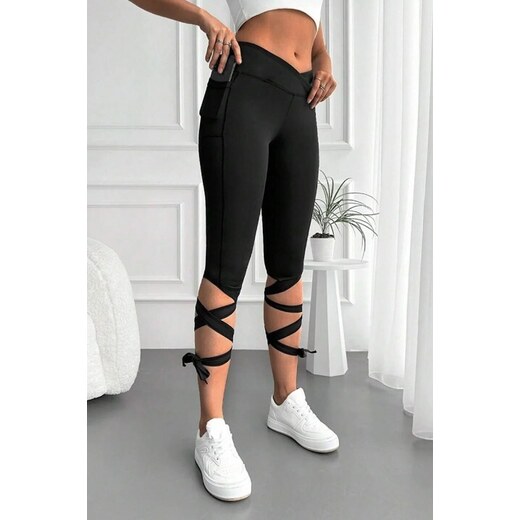 Luxury functional sports leggings with higher waist