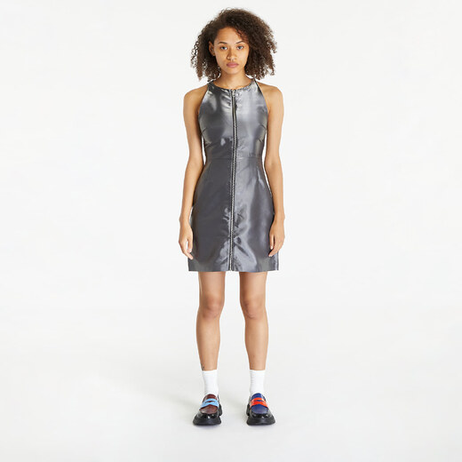 faux leather dress calvin klein