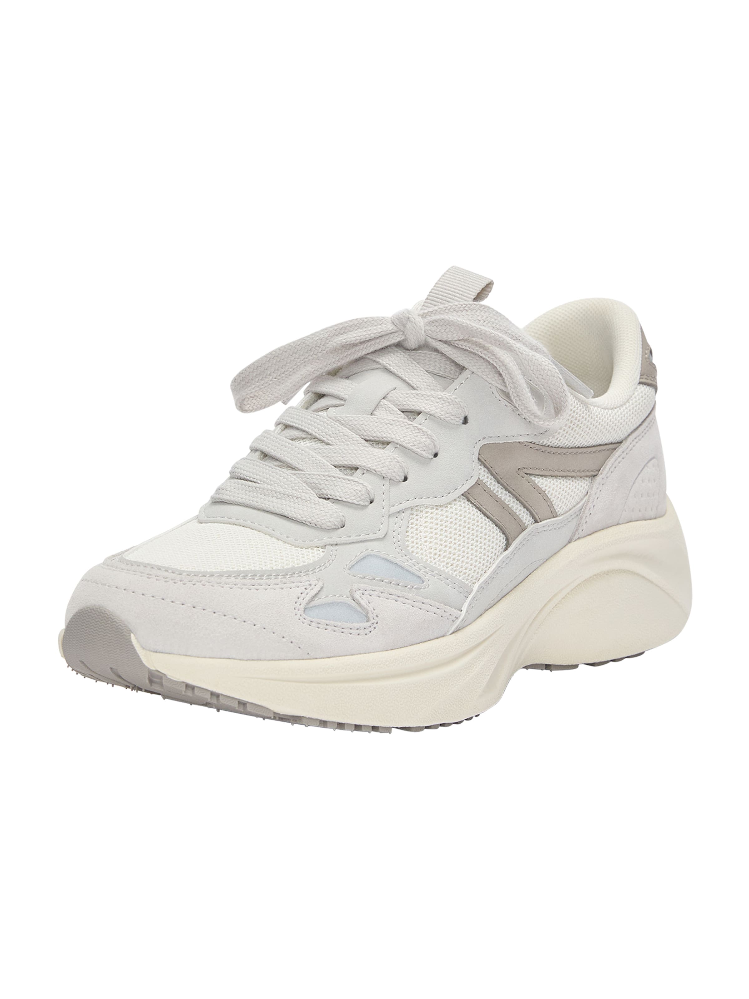 Pull&Bear Ниски маратонки кремаво / светлобежово / тъмнобежово