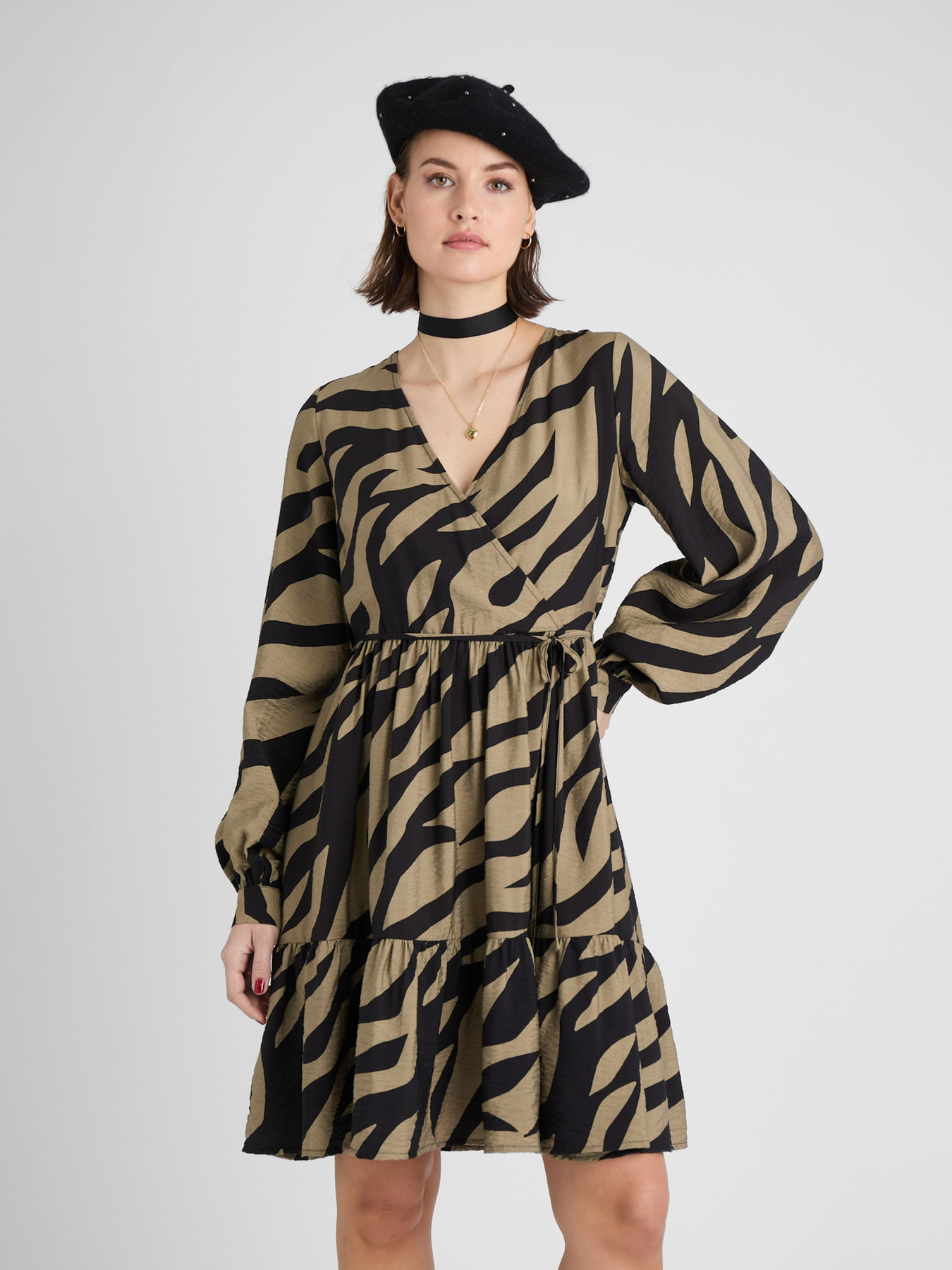 Guido Maria Kretschmer Women Рокля 'Leila' светлокафяво / черно