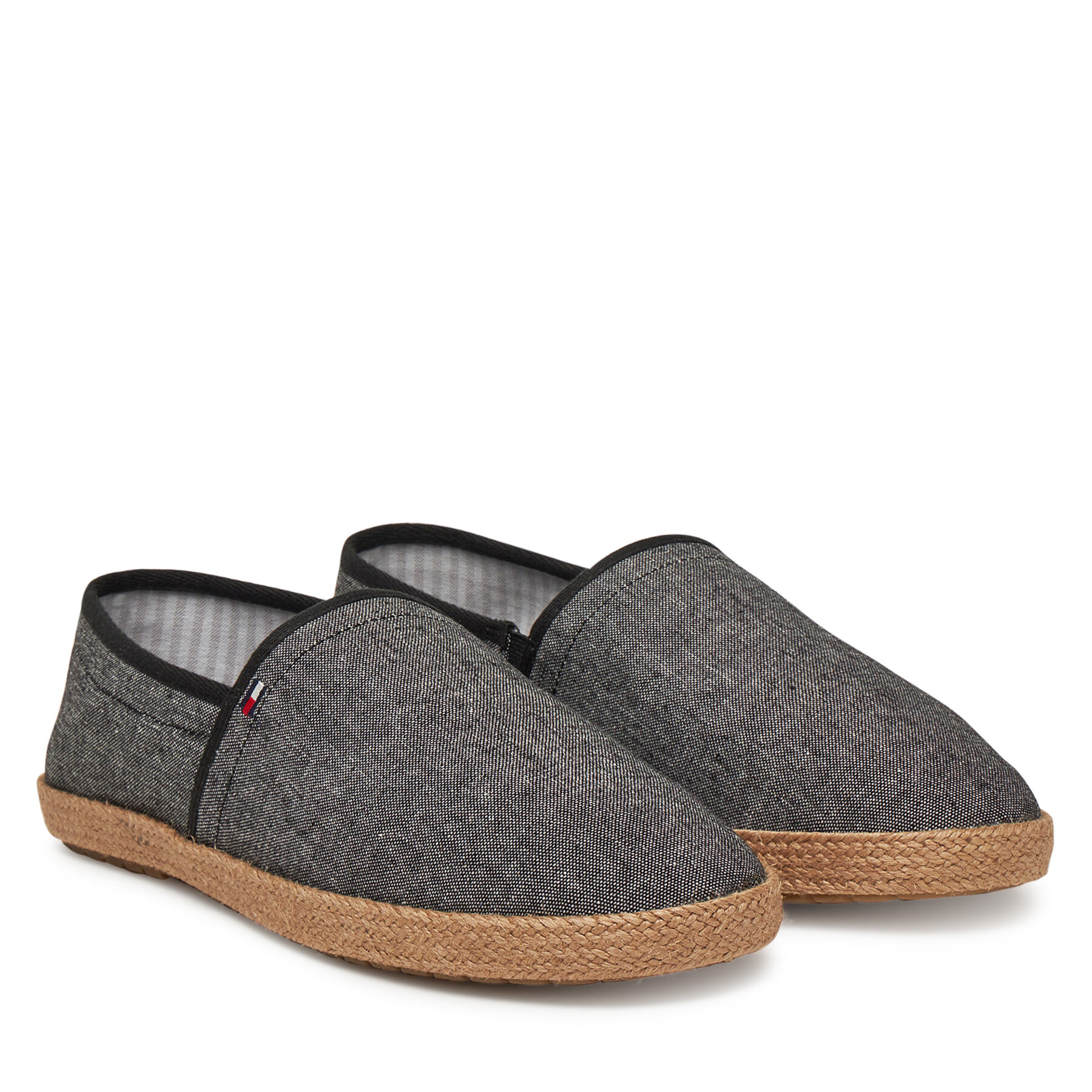 Еспадрили Tommy Hilfiger Hilfiger Chambray Espadrille FM0FM05391 Черен