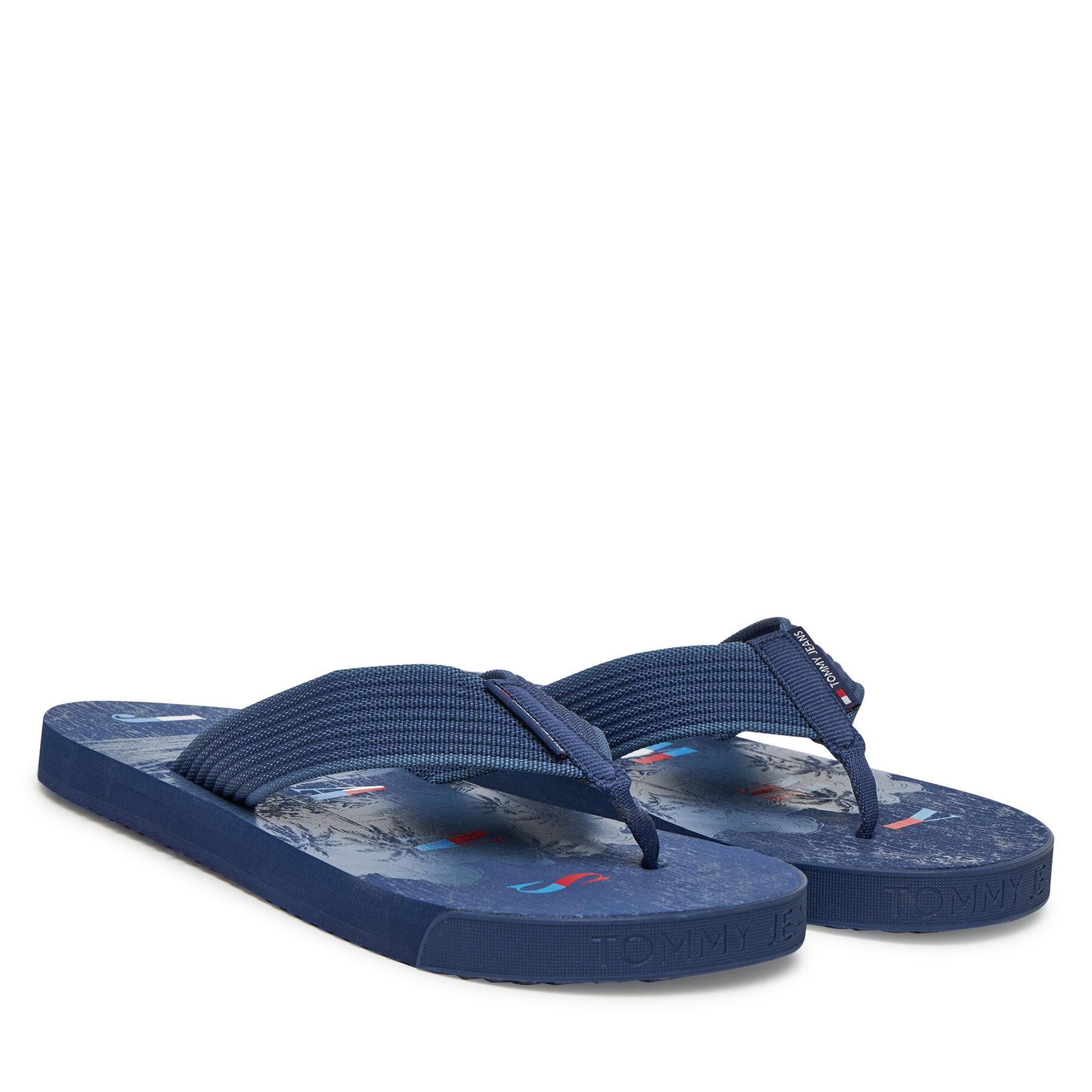 Джапанки Tommy Jeans Tjm Elevated Beach Sandal EM0EM01561 Син