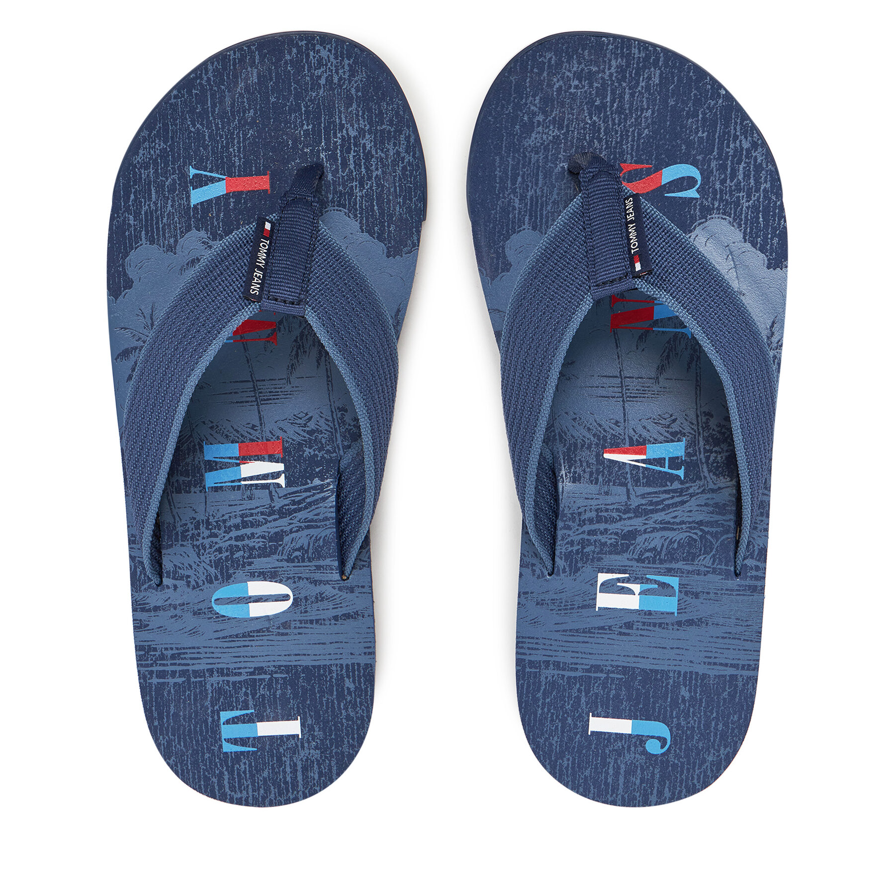 Джапанки Tommy Jeans Tjm Elevated Beach Sandal EM0EM01561 Син
