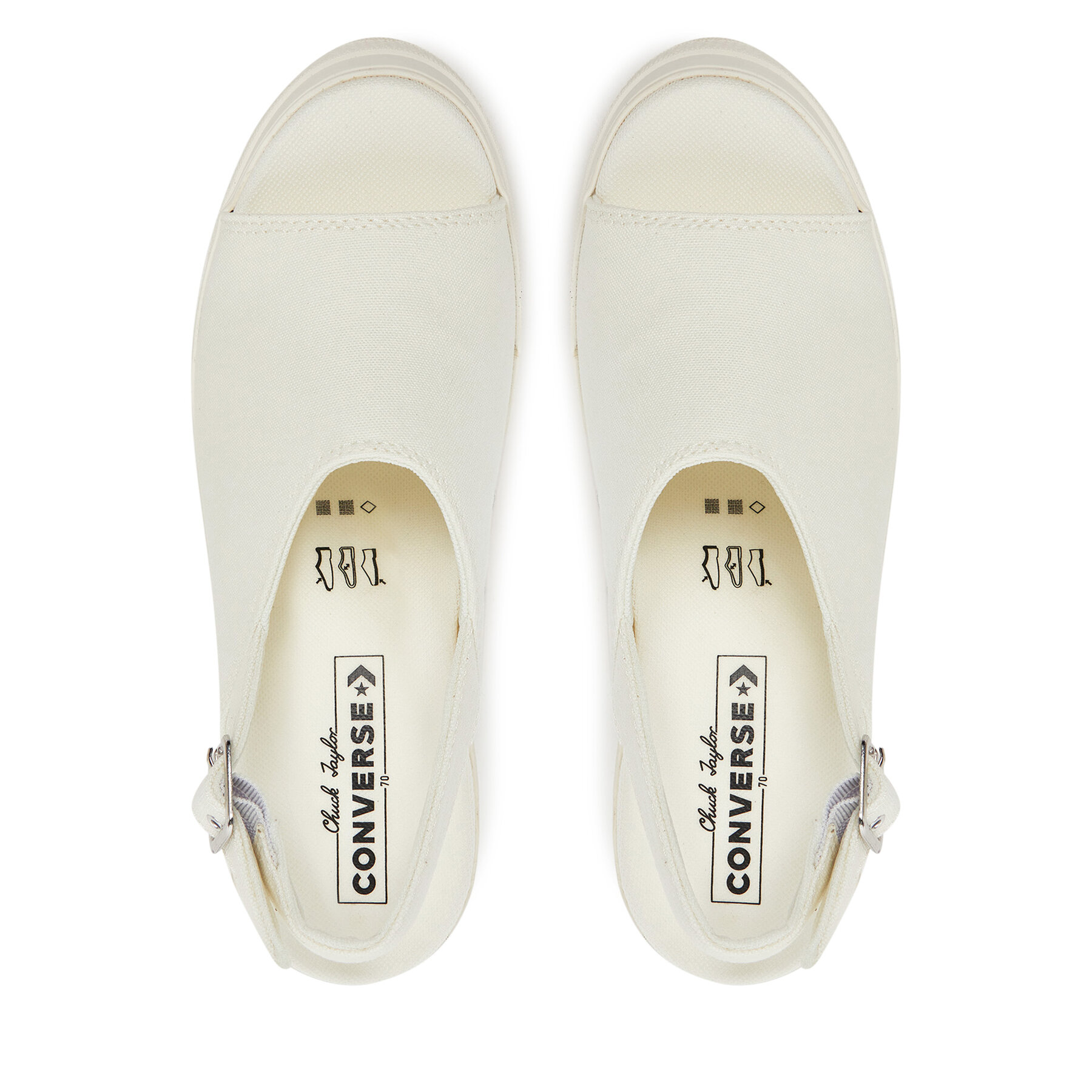 Сандали Converse Chuck 70 De Luxe Heel Sandal Platform A13796C Екрю