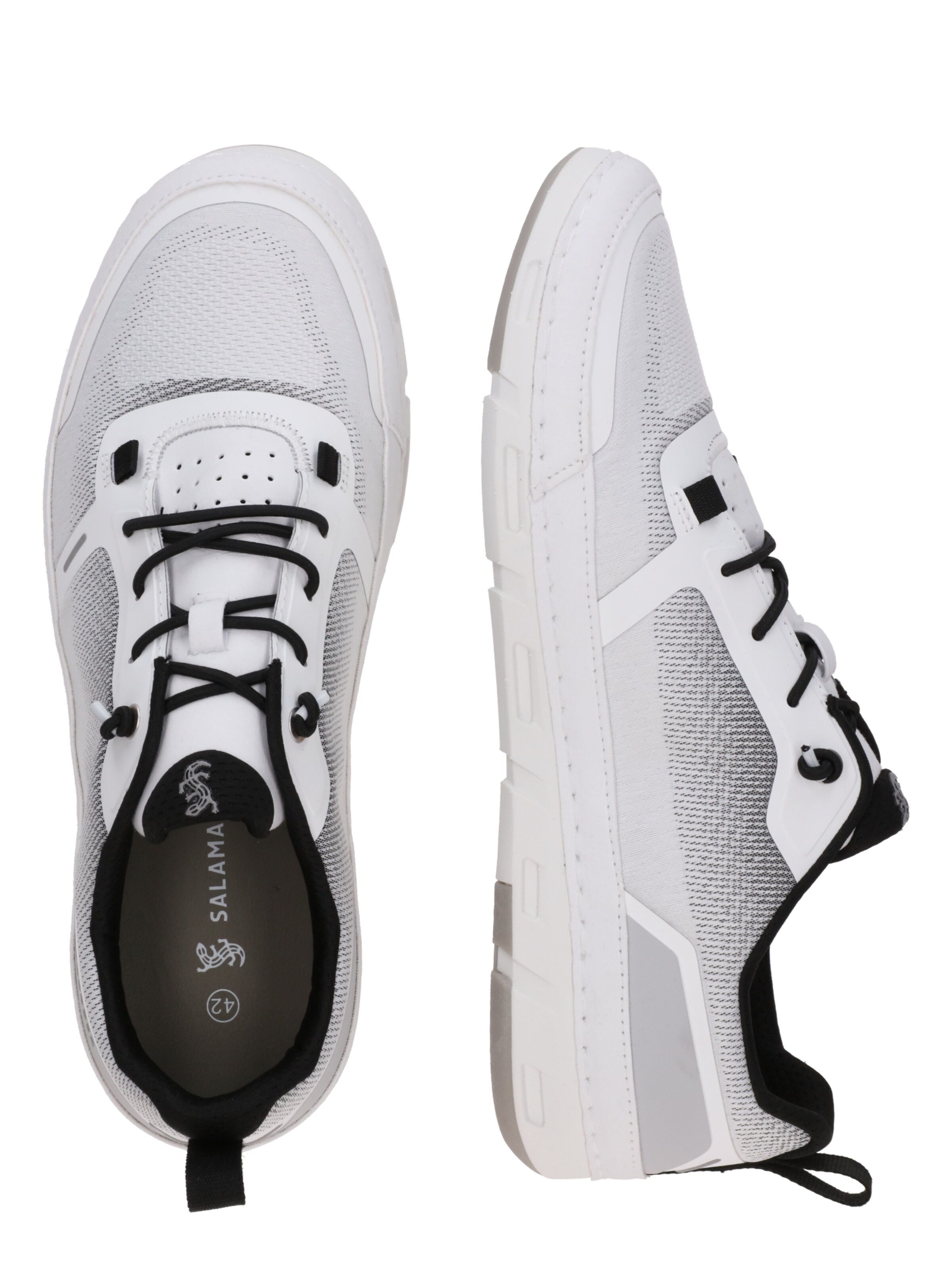 SALAMANDER Ниски маратонки сиво / черно / бяло