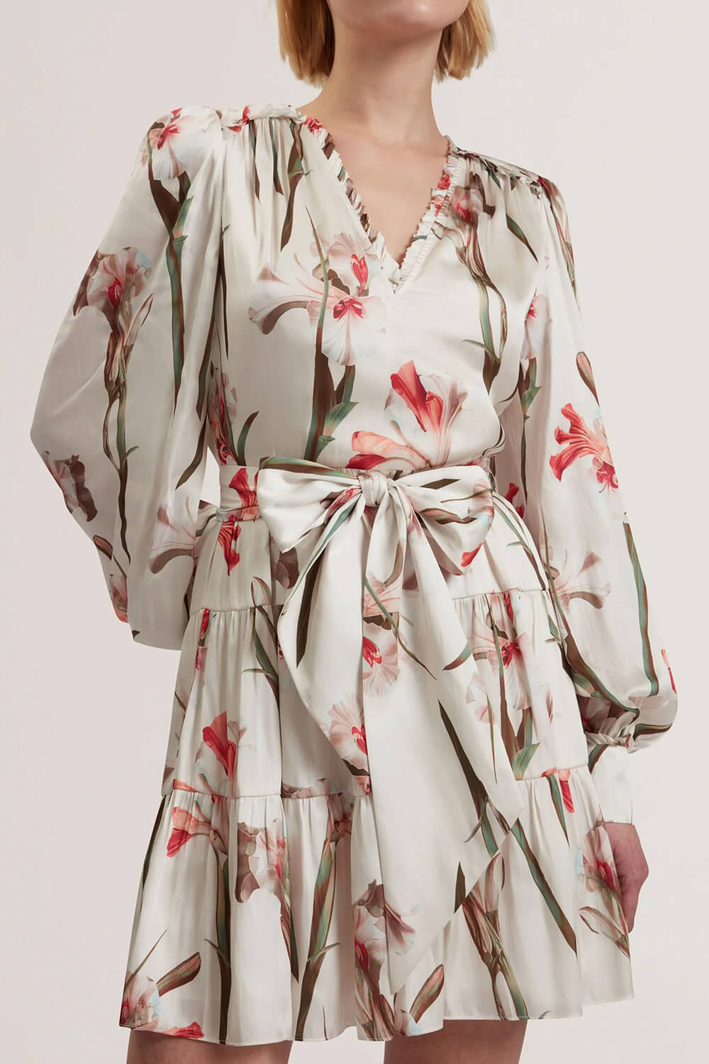 TED BAKER Рокля Cuiaba Neck Mini 279194 ivory