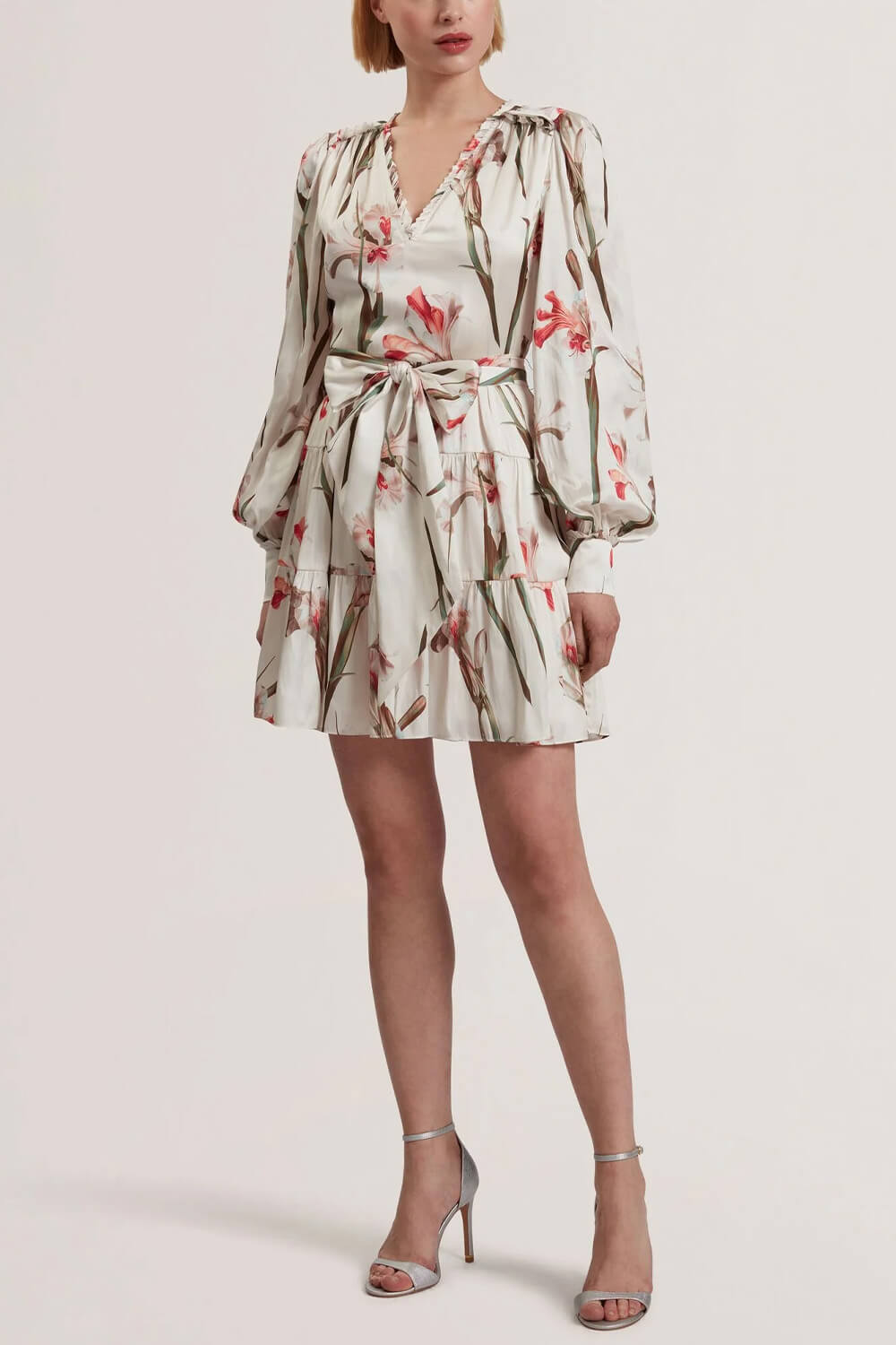 TED BAKER Рокля Cuiaba Neck Mini 279194 ivory