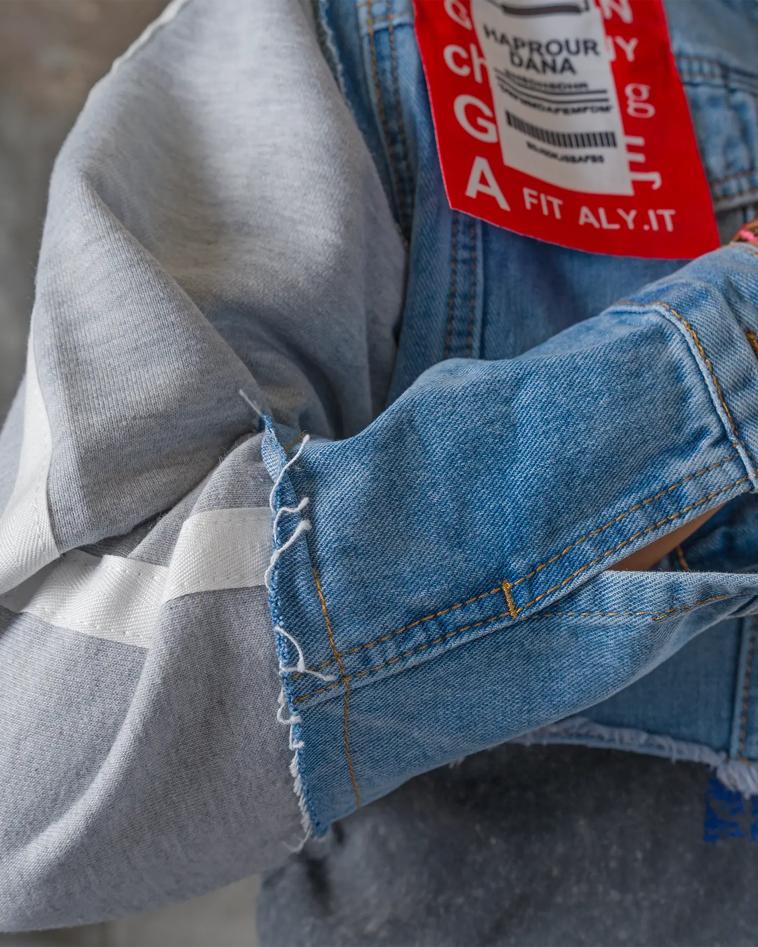 ExclusiveJeans Яке Do It For The Plot, Деним/Сив Цвят