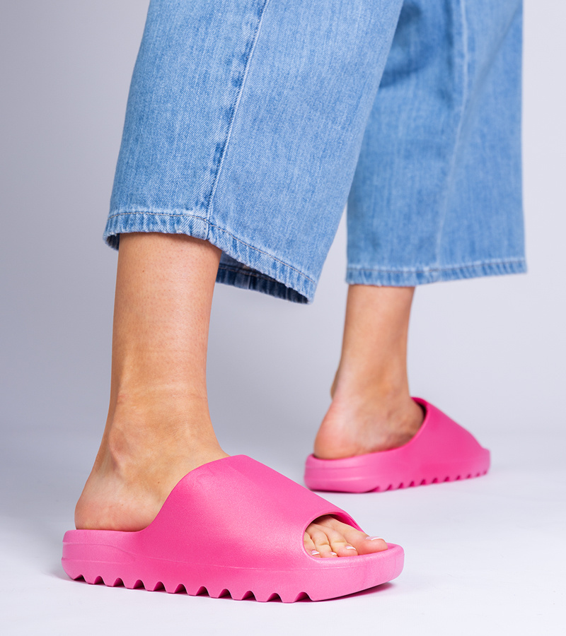 D/CEO marka niezdefiniowana Fuchsia rubber women's slides Serrano