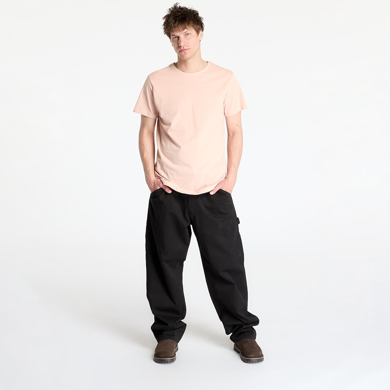 Тениска Urban Classics Shaped Long Tee Pink L