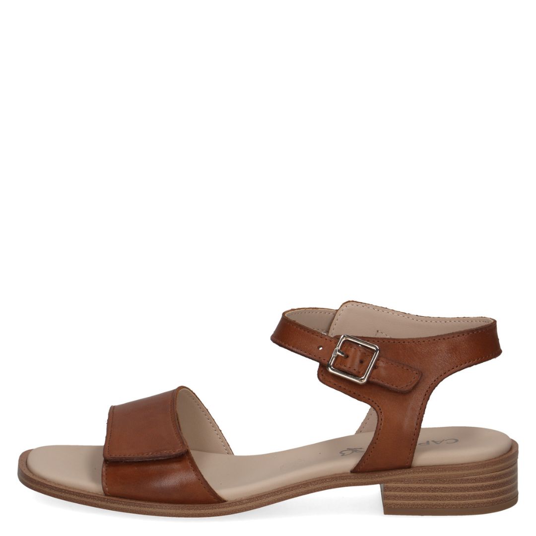 Дамски кожени сандали Caprice кафяви