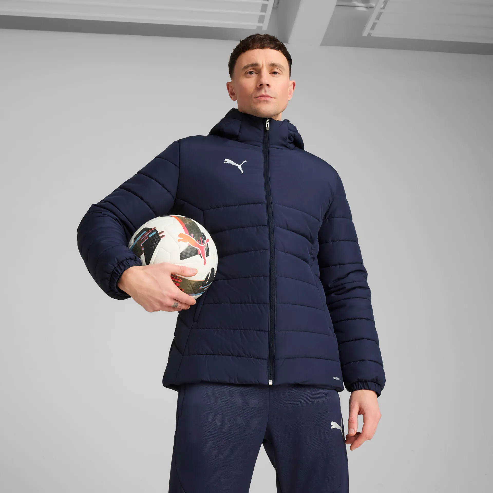 Puma Яке с качулка teamAdiitions Padded Hooded Jacket мъжка