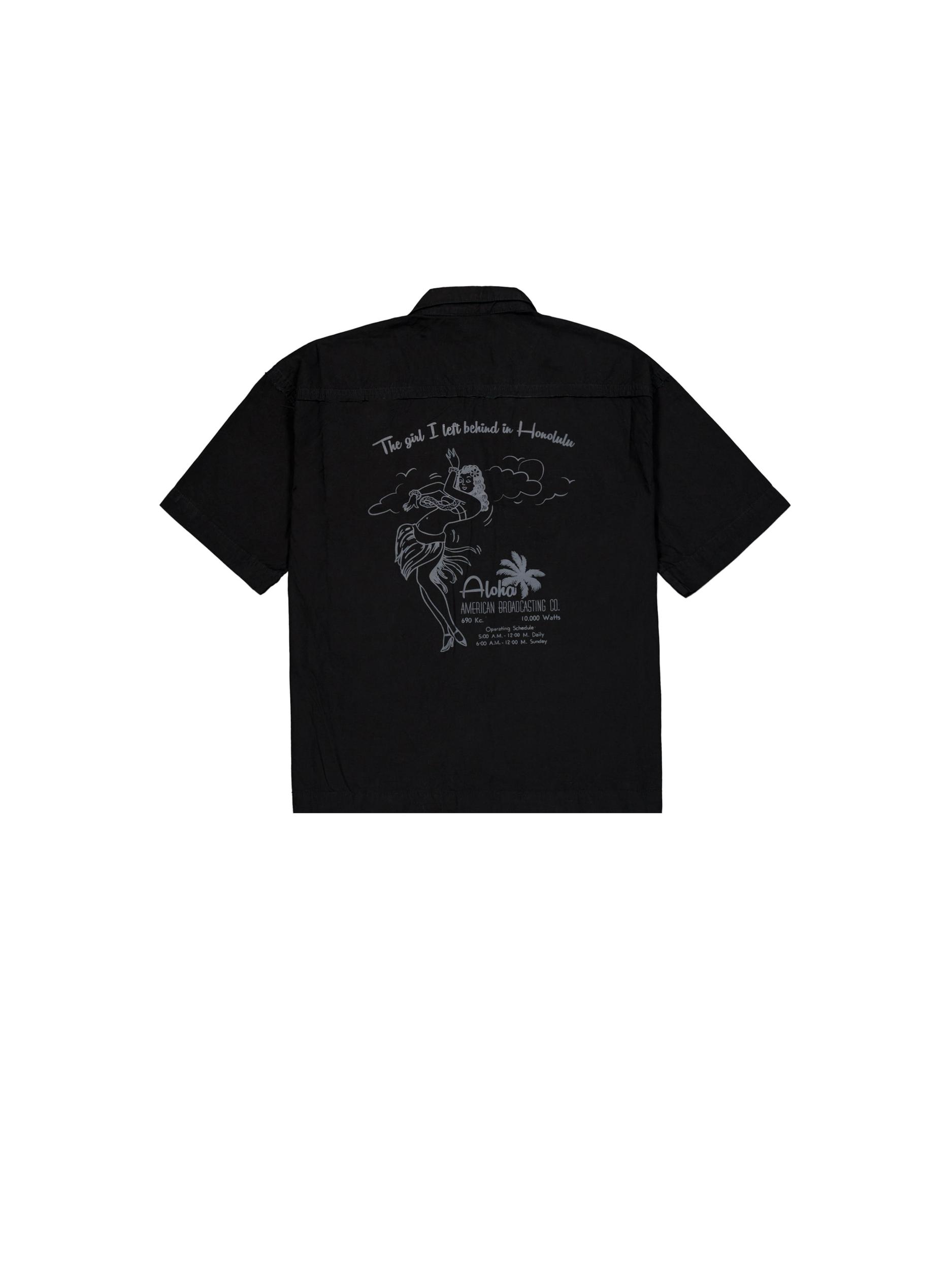 ALPHA INDUSTRIES Риза 'Aloha' сиво / черно