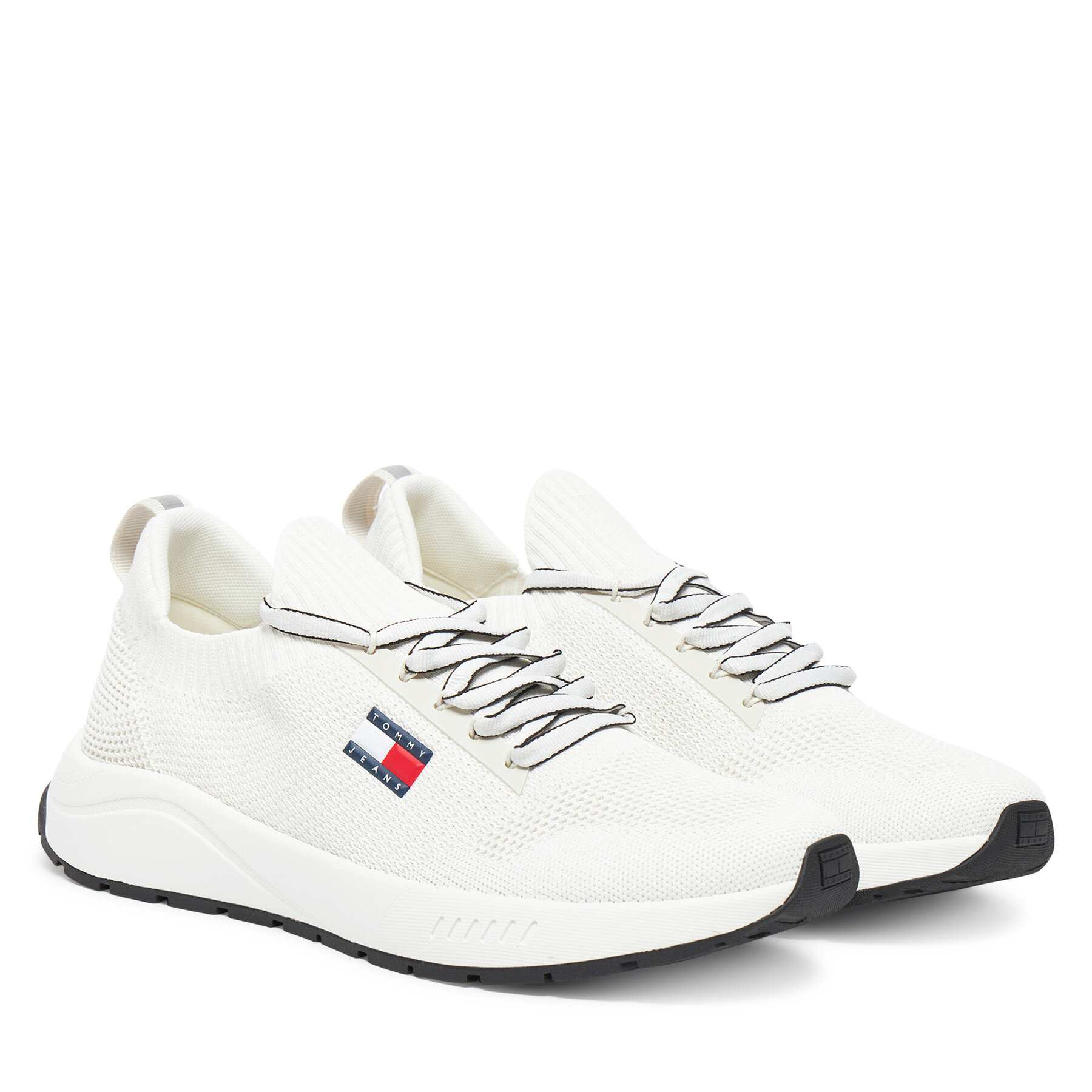 Сникърси Tommy Jeans Tjm Runner Knitted EM0EM01580 Екрю