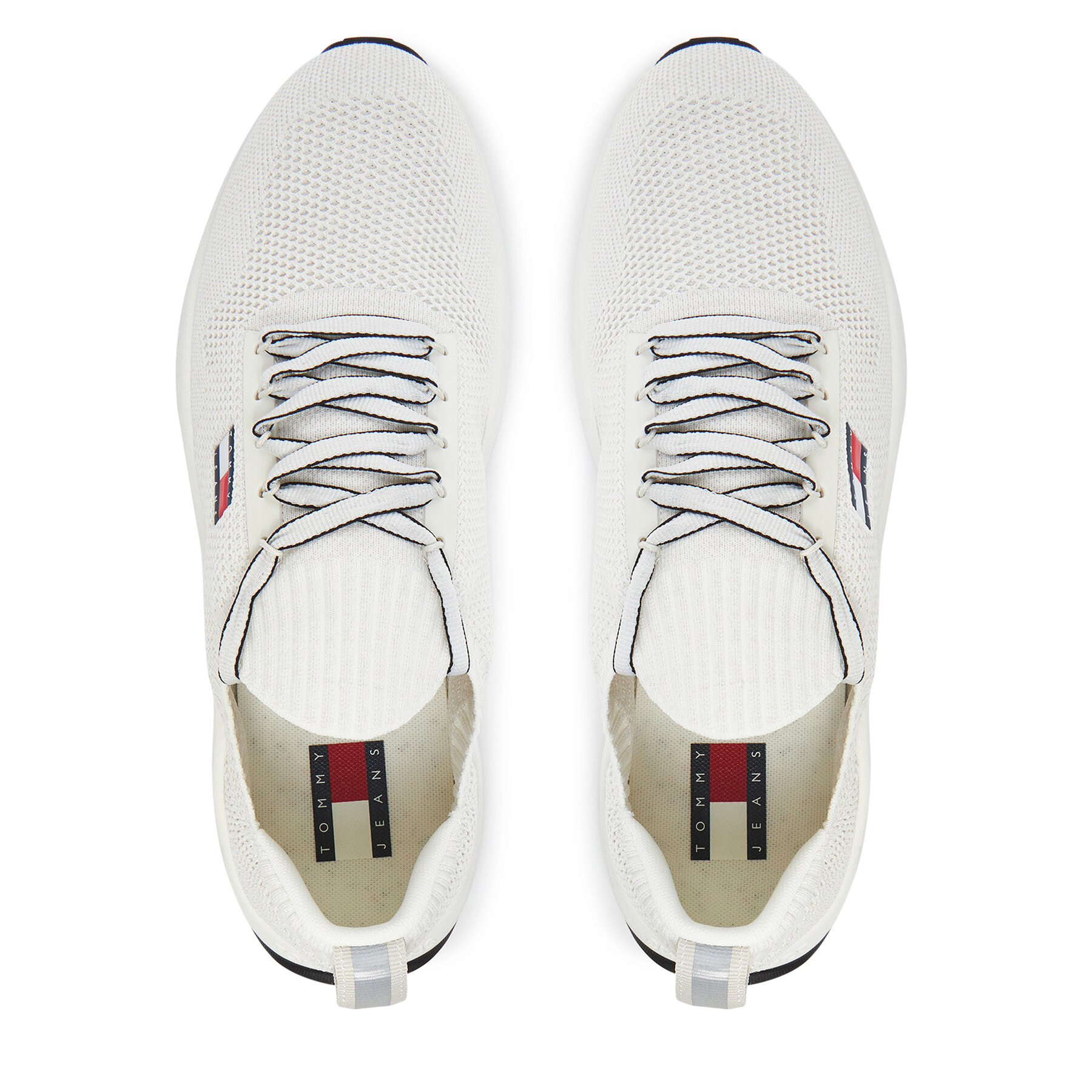 Сникърси Tommy Jeans Tjm Runner Knitted EM0EM01580 Екрю