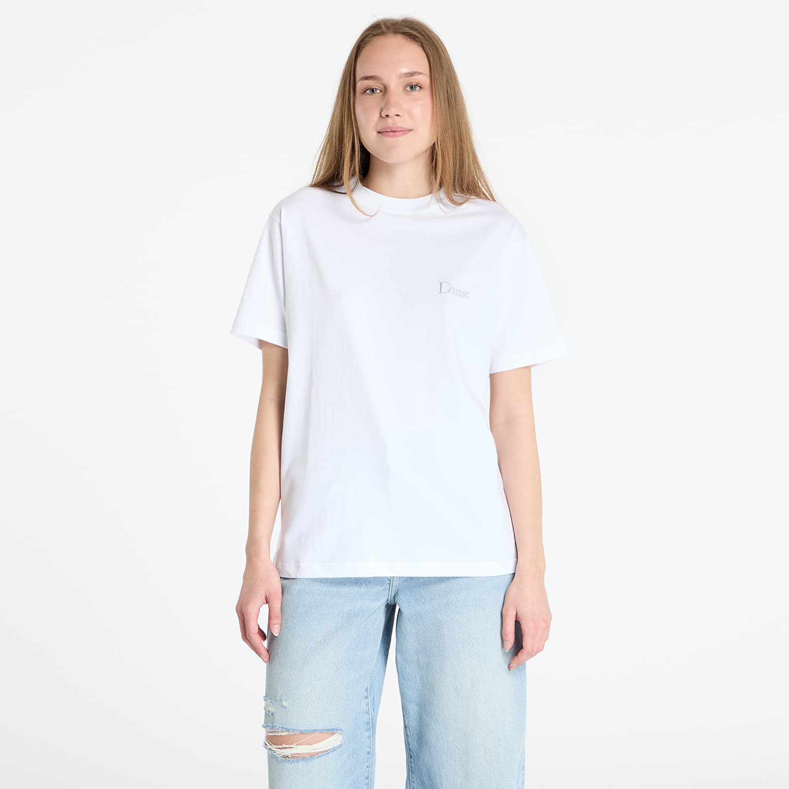 Тениска DIME Classic Small Logo T-Shirt UNISEX White M