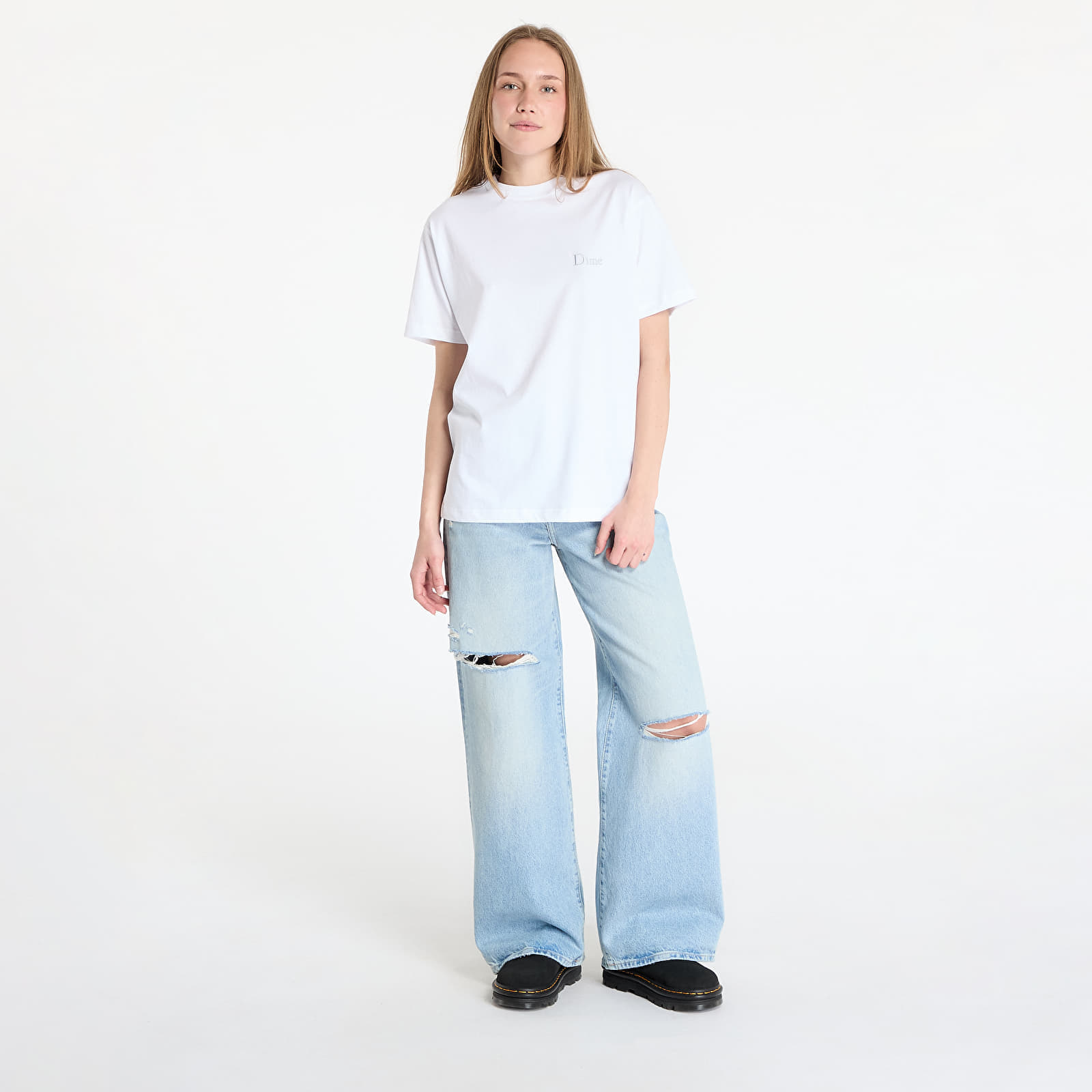 Тениска DIME Classic Small Logo T-Shirt UNISEX White M