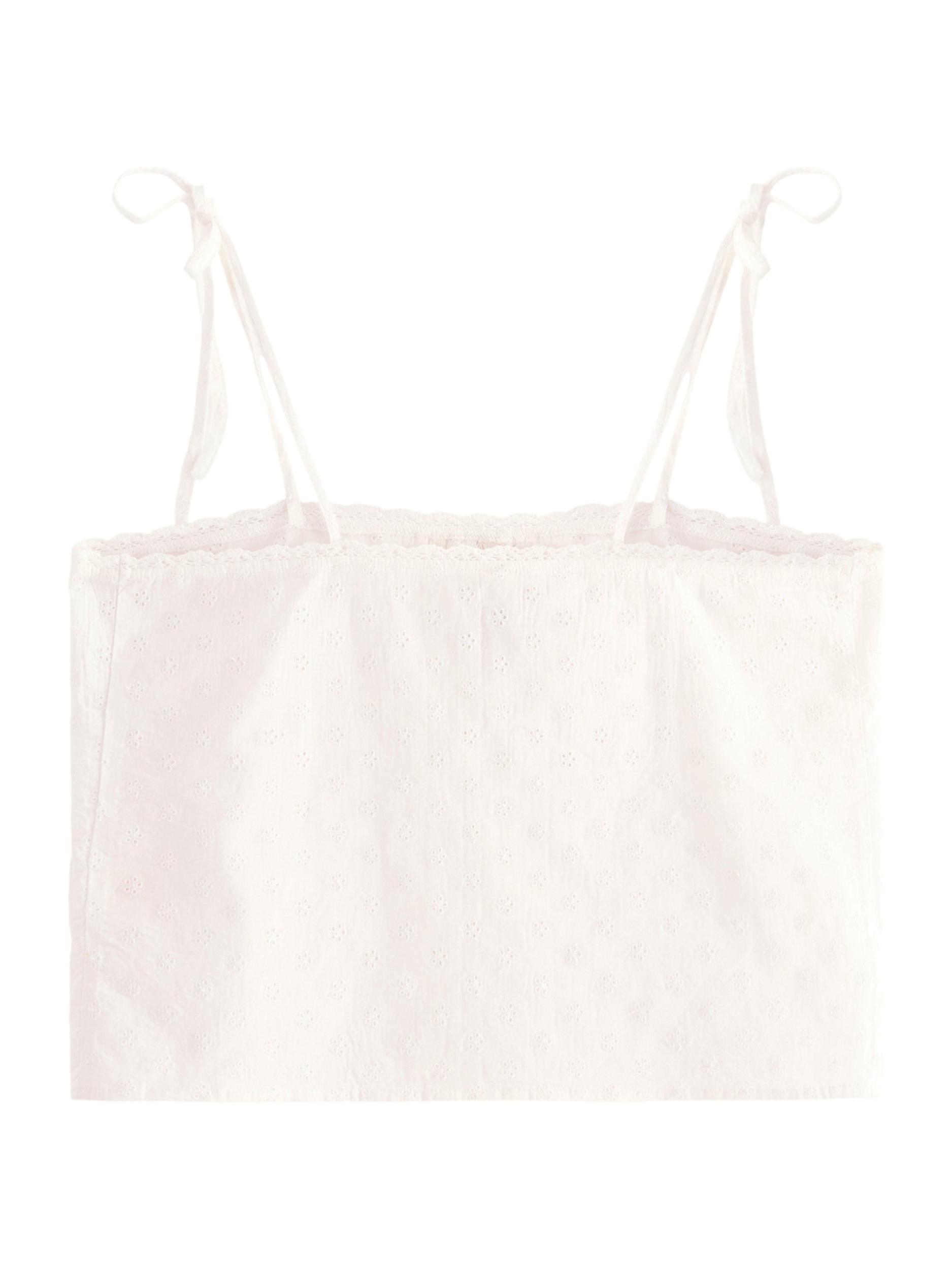 Lindex Пижама бял памук