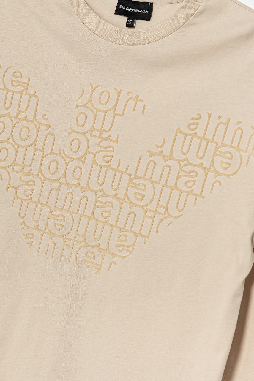 Детска блуза с дълги ръкави Emporio Armani