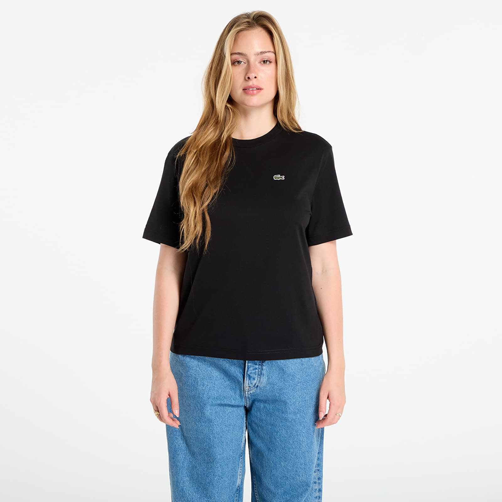 LACOSTE Soft Cotton T-shirt Black 34