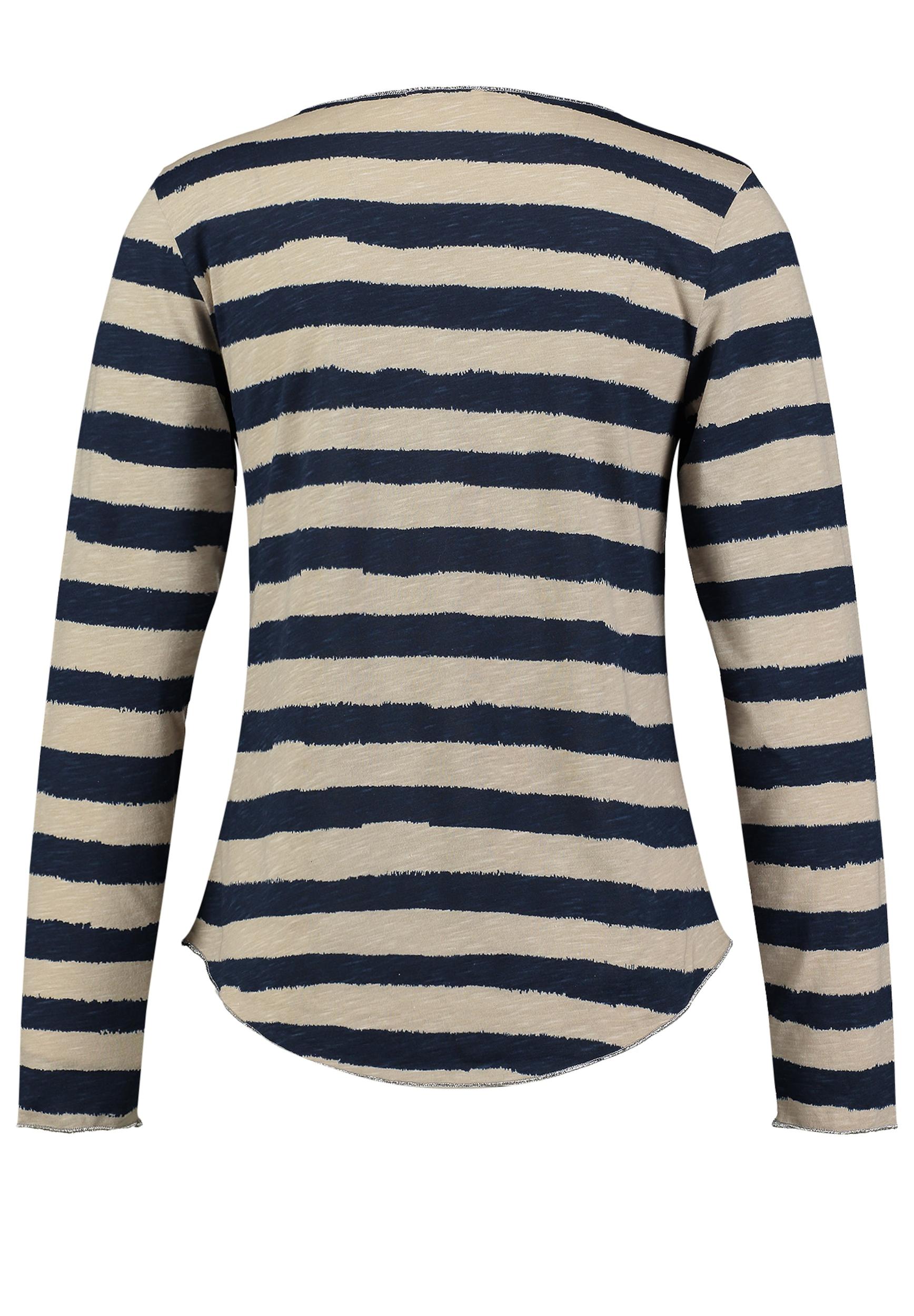 Key Largo Тениска 'Happiness' бежово / нейви синьо