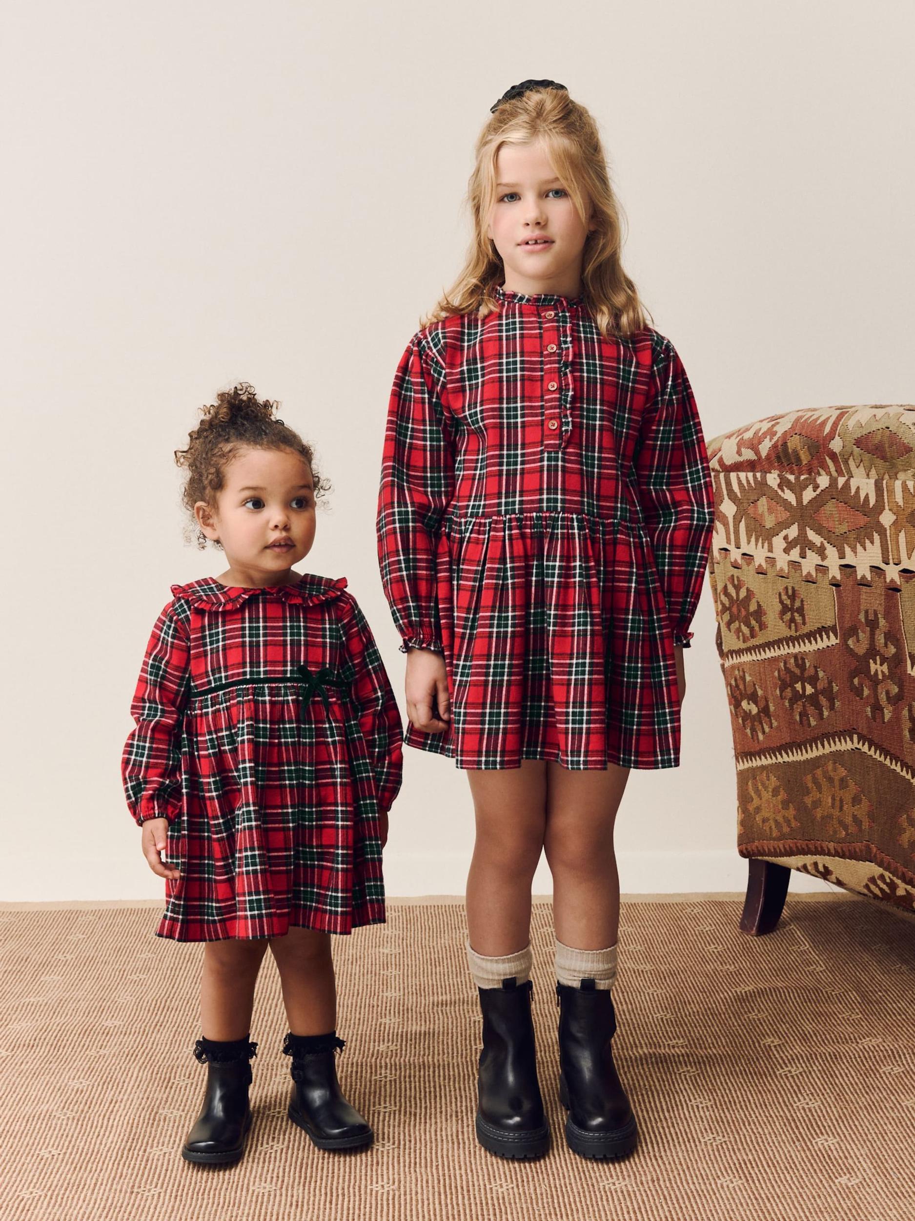 Next Рокля жълто / червено / черно / бяло