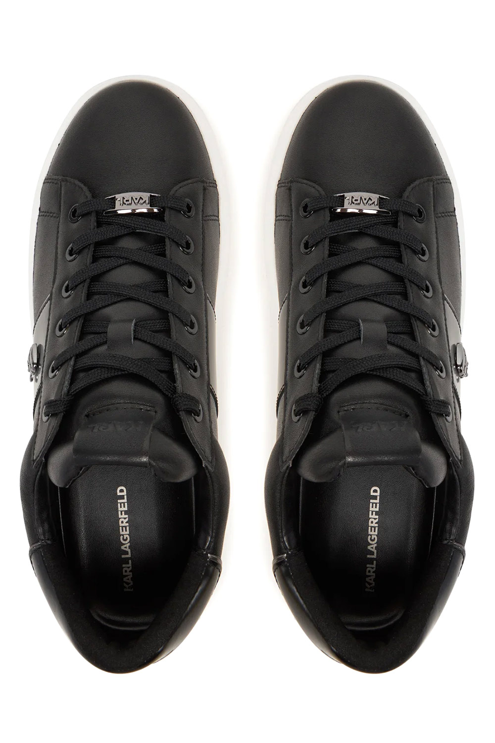 KARL LAGERFELD M Sneakers Kapri Mens Ikonik Pin Lo Lace KL52534A 000-black lthr