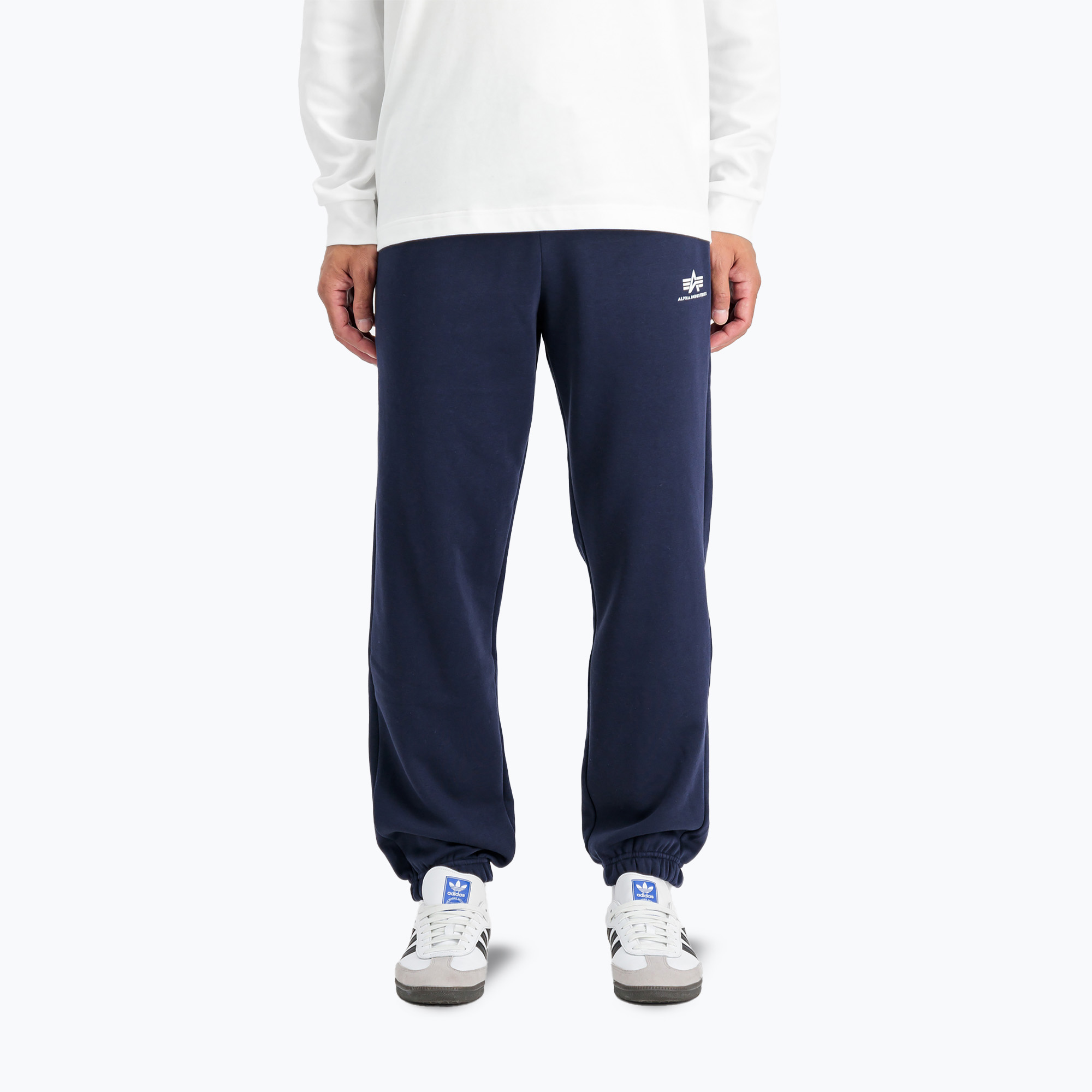 Alpha Industries мъжки панталони Basic Small Logo II Jogger ultra navy