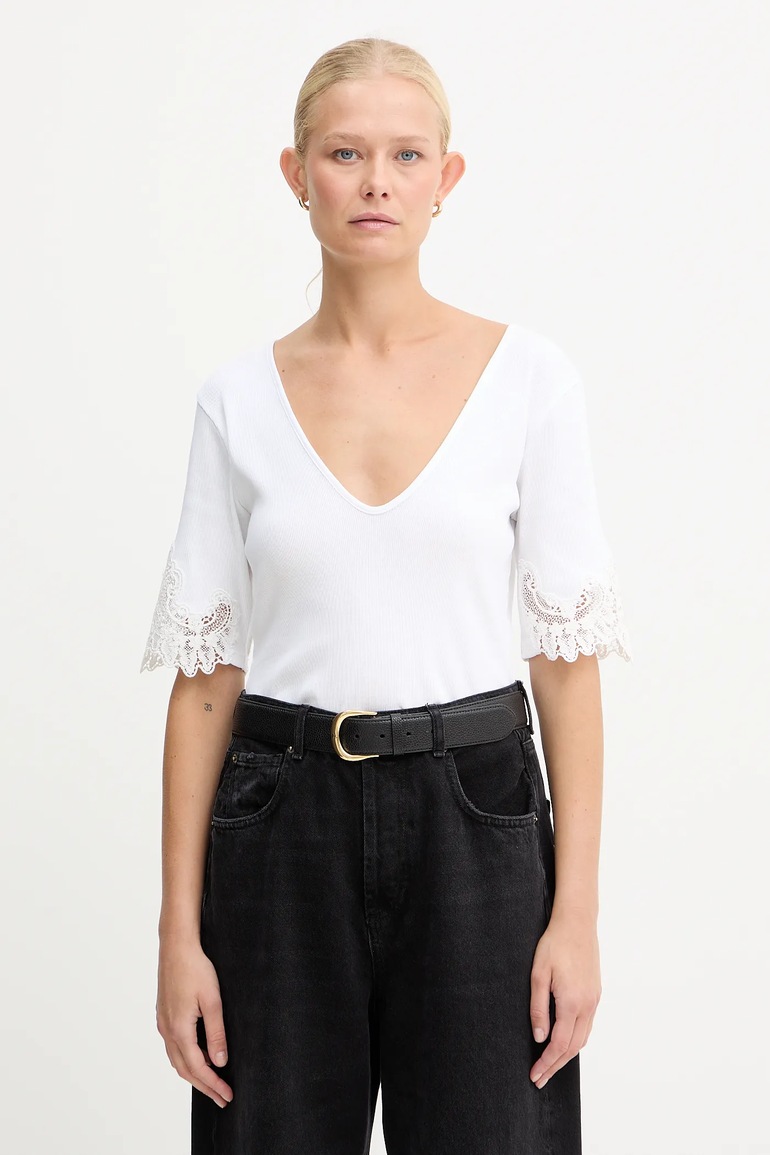 Памучна тениска Twinset