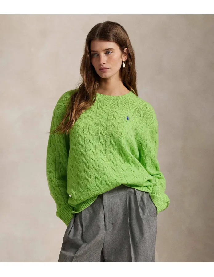 Polo Ralph Lauren Вълнено пуловер Loose Fit с добавка на кашмир 