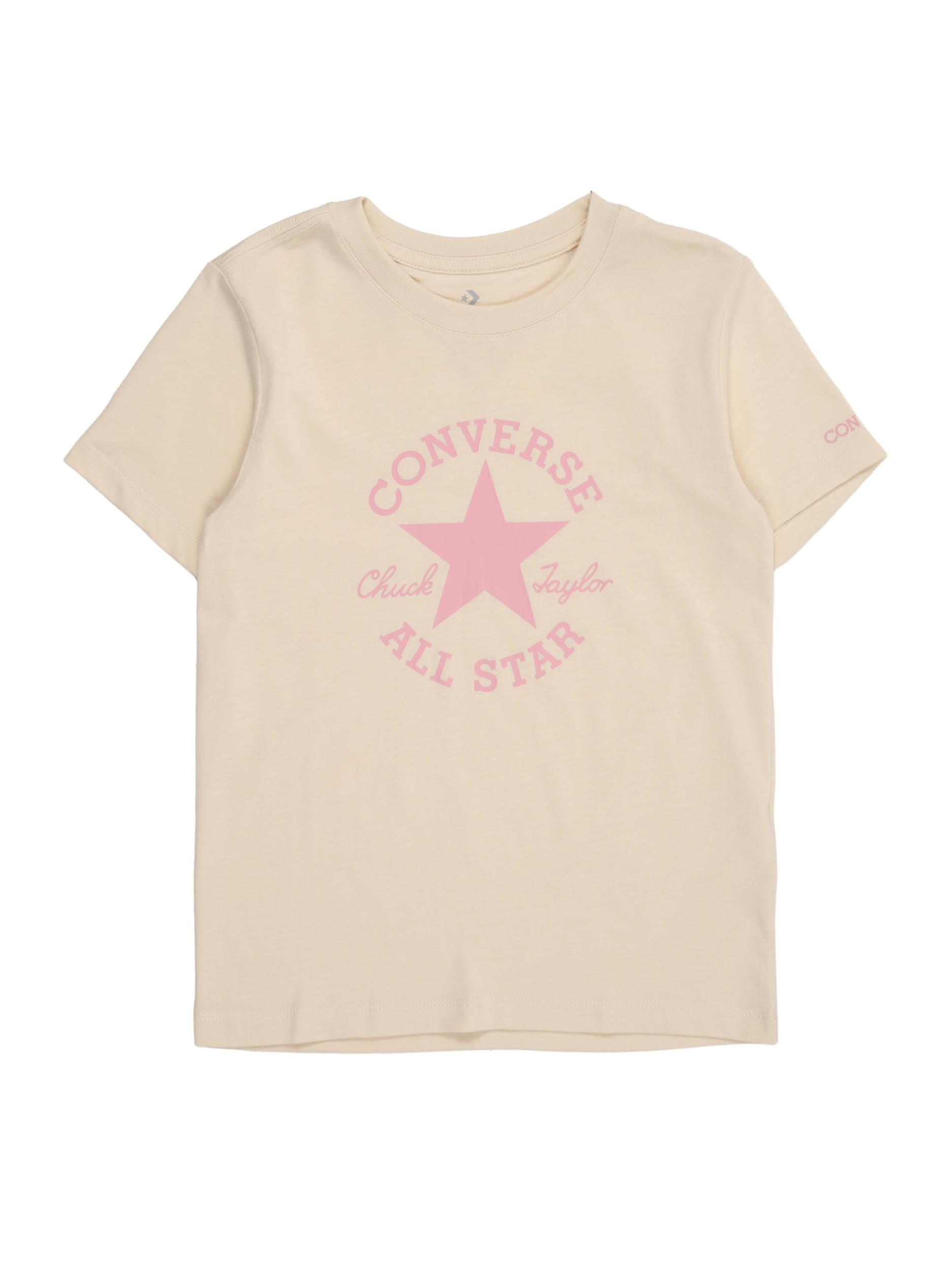 CONVERSE Тениска кремаво / бледорозово