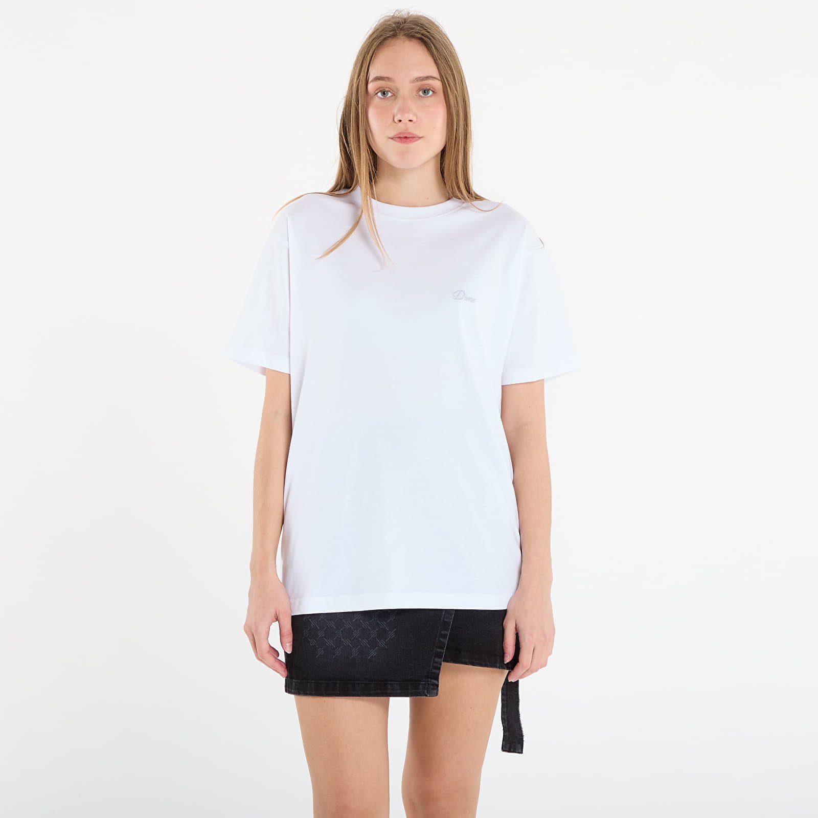 Тениска Dime Cursive Small Logo T-Shirt UNISEX White XL