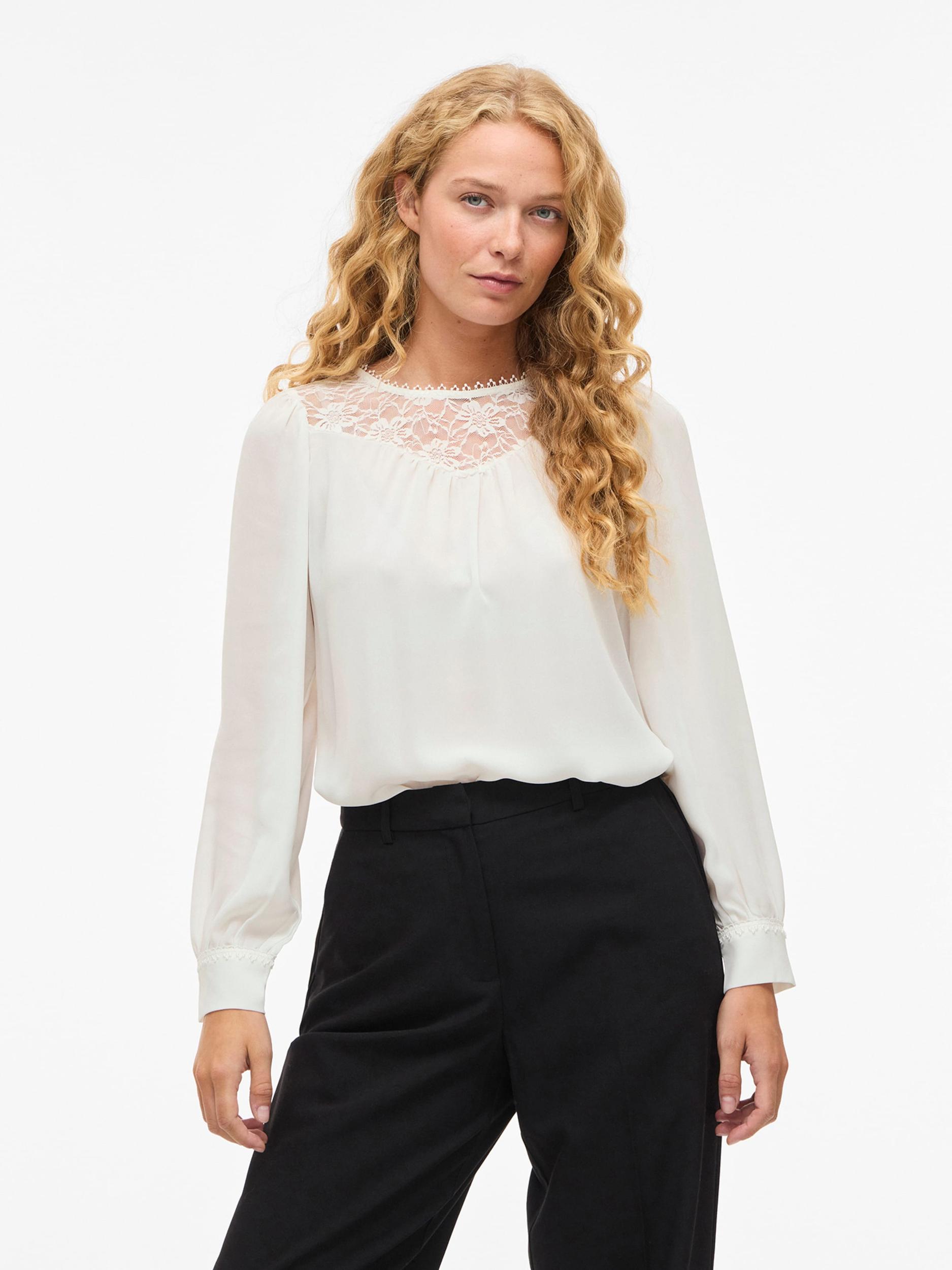 VILA Блуза 'VIFrede' бяло